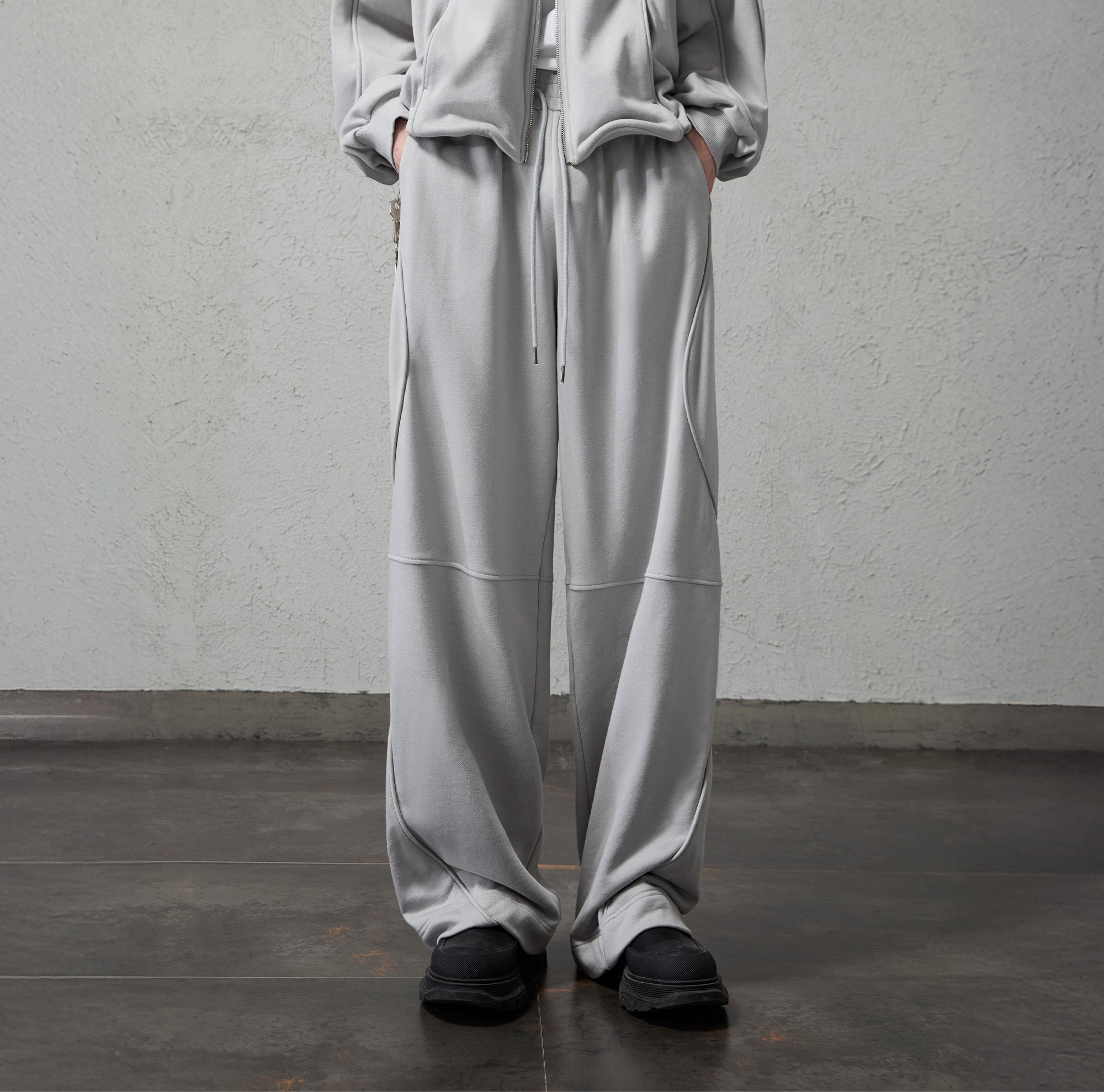 ORGANIC EMOTION Structured Panelled Oversized Sweatpants, premium urban and streetwear designers apparel on PROJECTISR.com, ORGANIC EMOTION