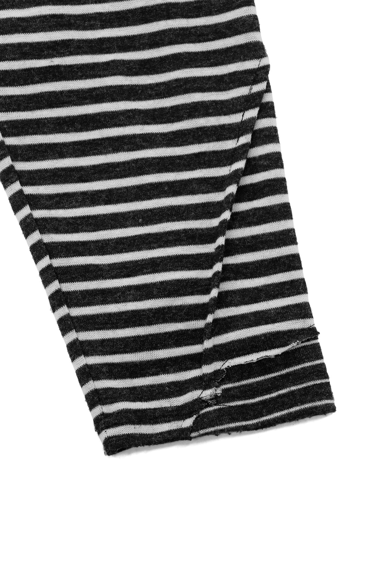 RELABEL Striped Pleated Henley Long-Sleeve Tee, premium urban and streetwear designers apparel on PROJECTISR.com, RELABEL