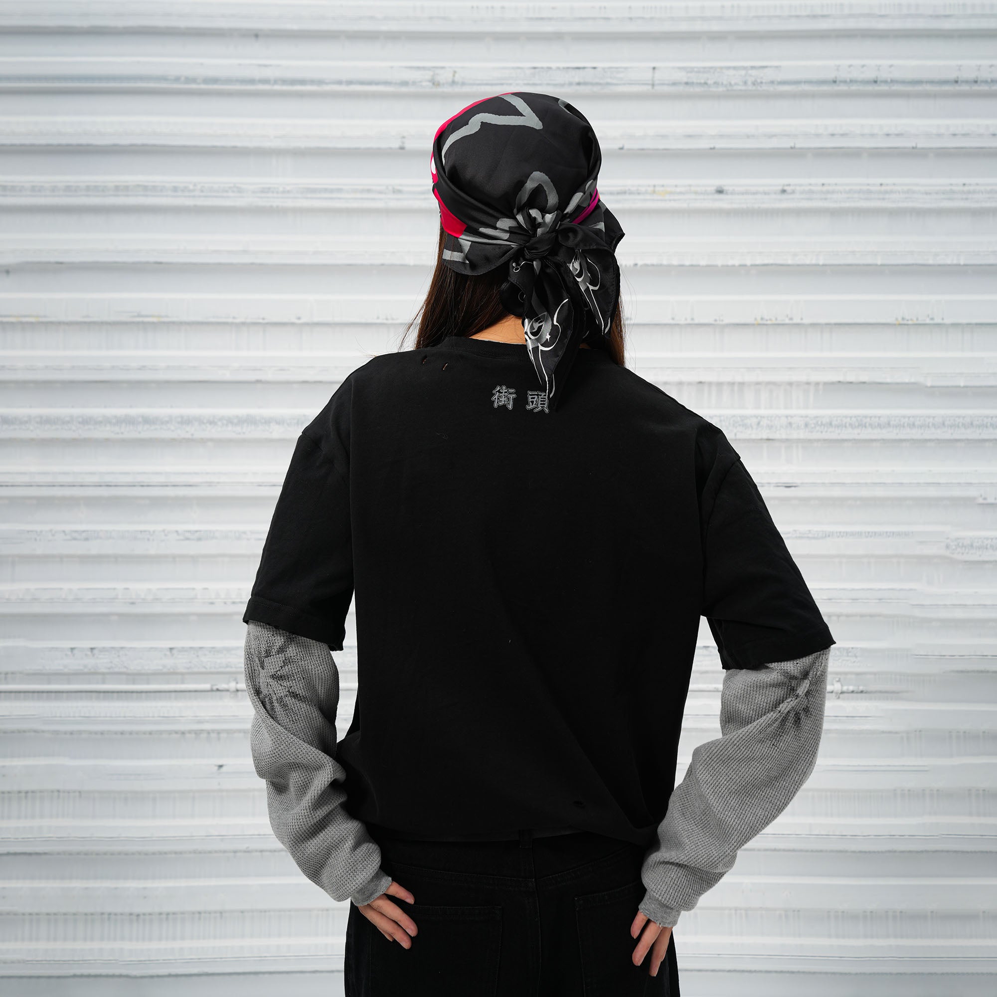 VINKID Stacked Sleeve Graphic Long-Sleeve Tee, premium urban and streetwear designers apparel on PROJECTISR.com, VINKID