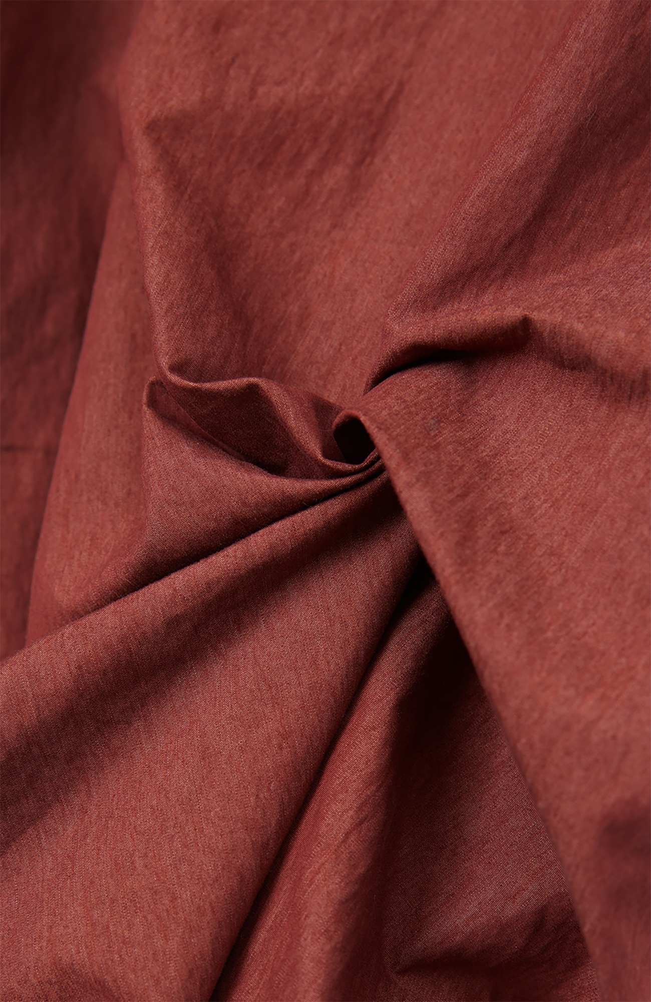 RELABEL Pleated Drawstring Cuff Parachute Pants Red / Apricot