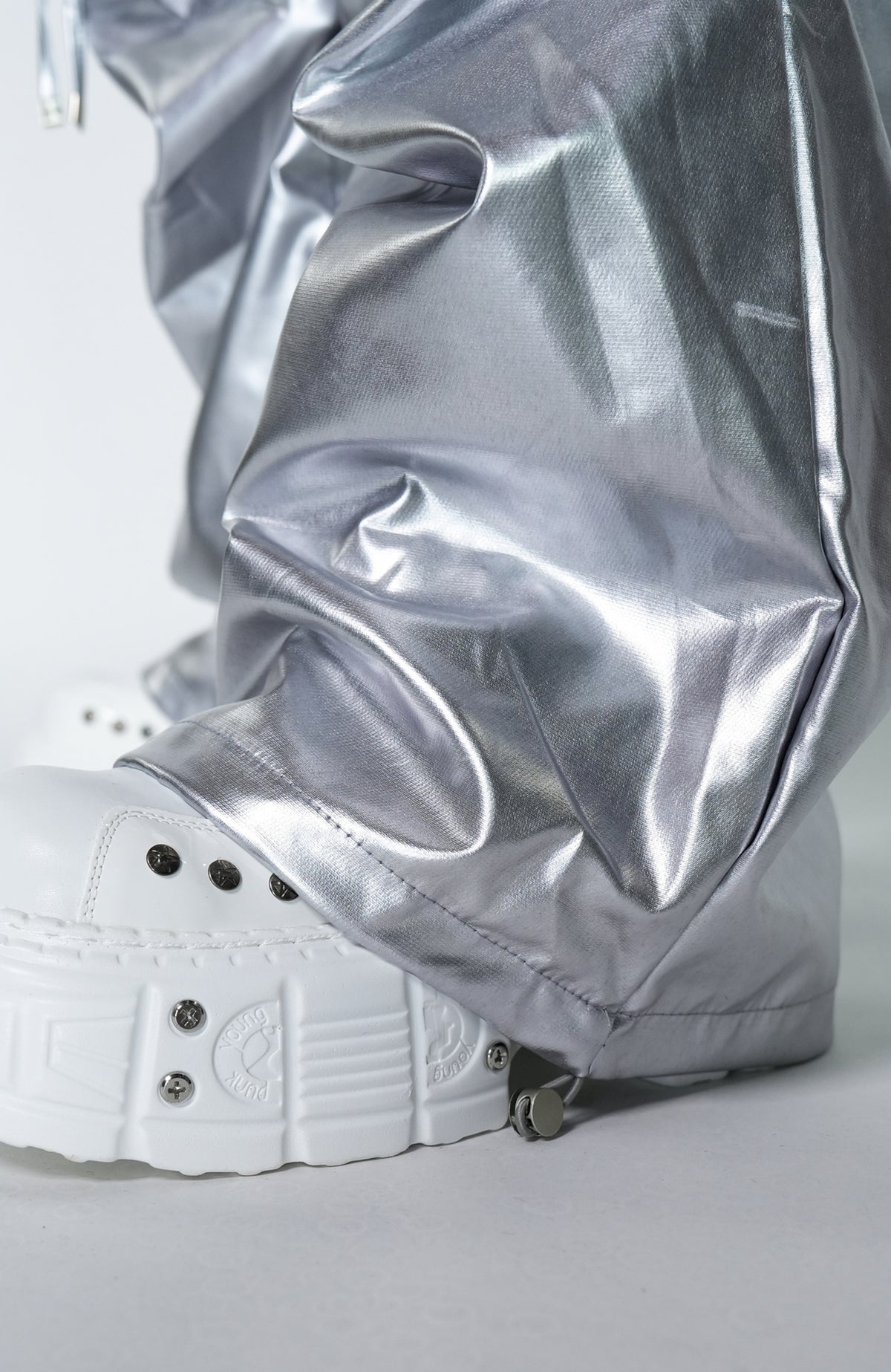 VE2 Metallic Coated Cargo Pants