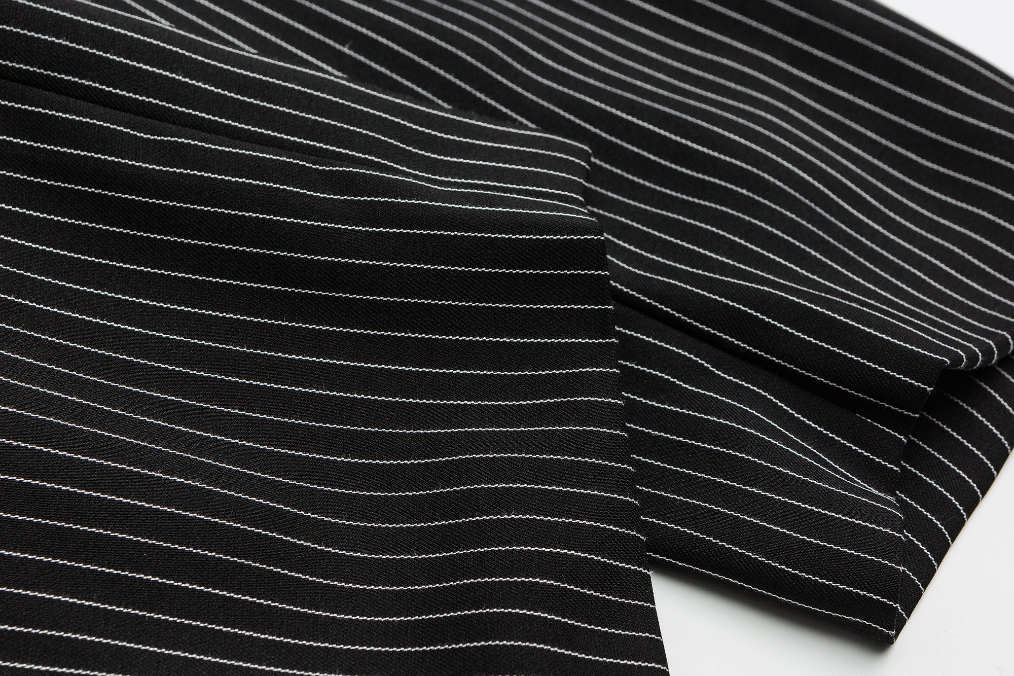 ME DA IGUAL Stripe Notched Lapel Oversized Blazer