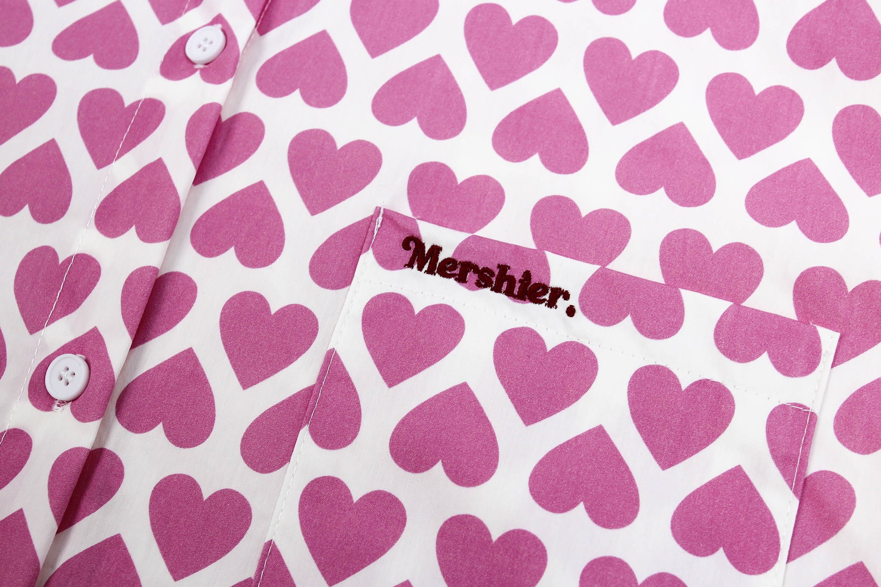 CLP Pink Heart Full-Print Shirt