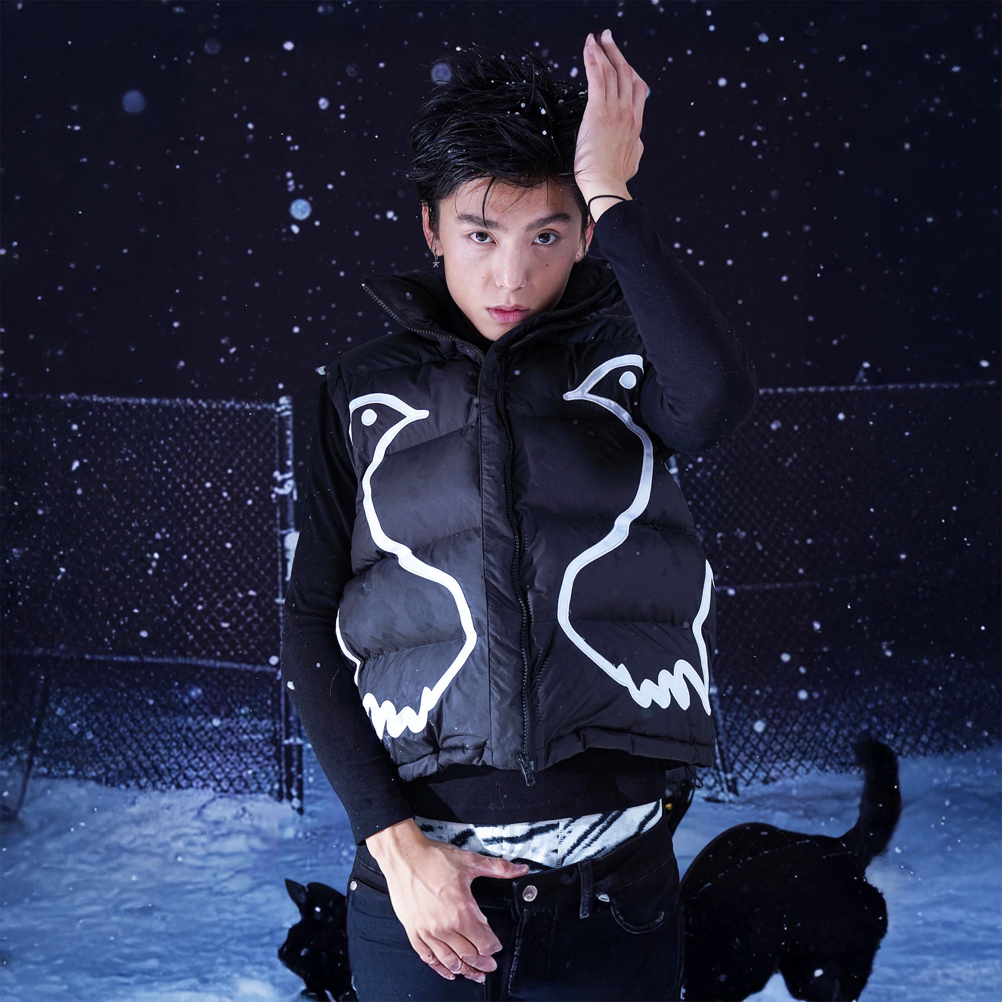 VINKID Peace Dove Patch Padded Vest