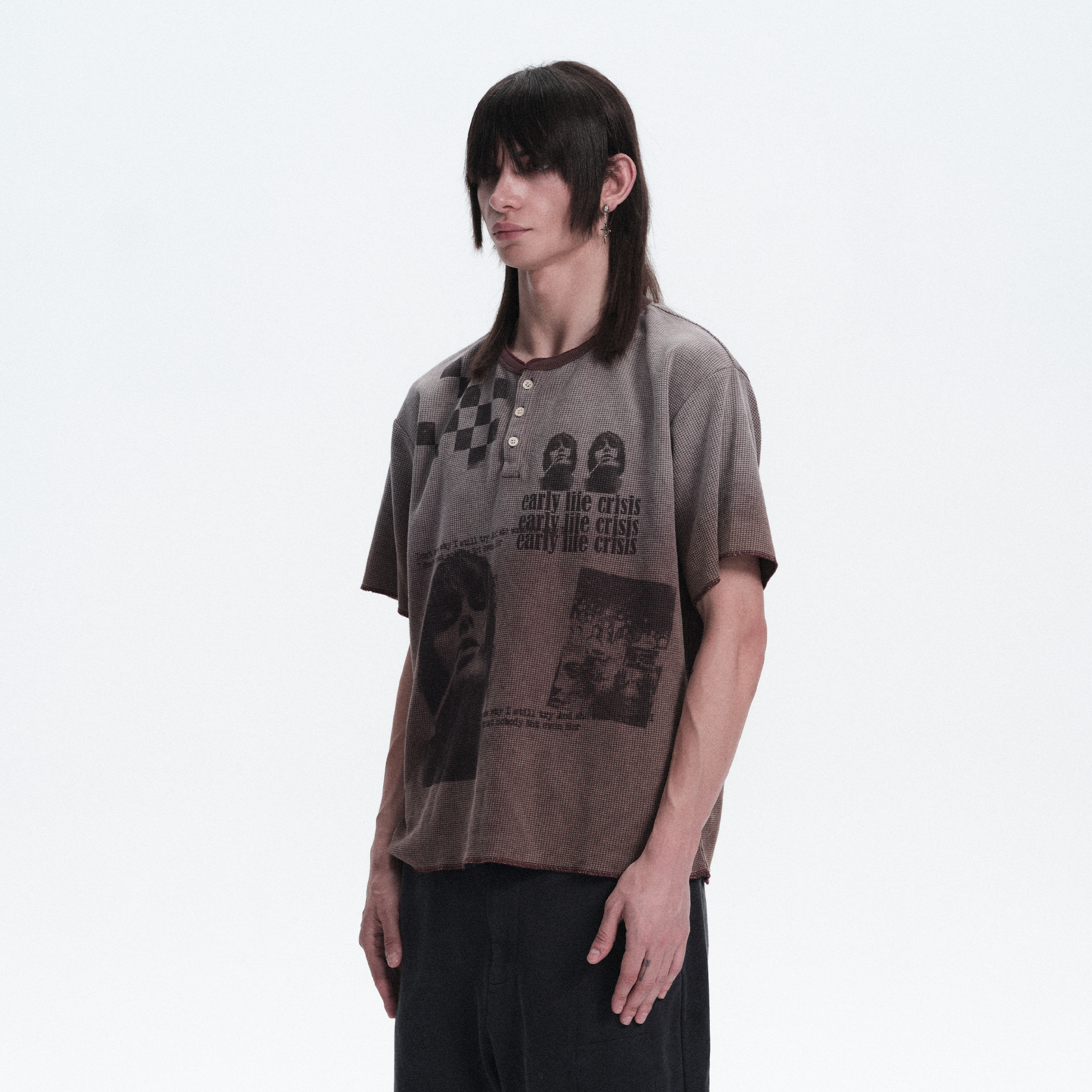 RICHILL Waffle Portrait Gradient Graphic Tee