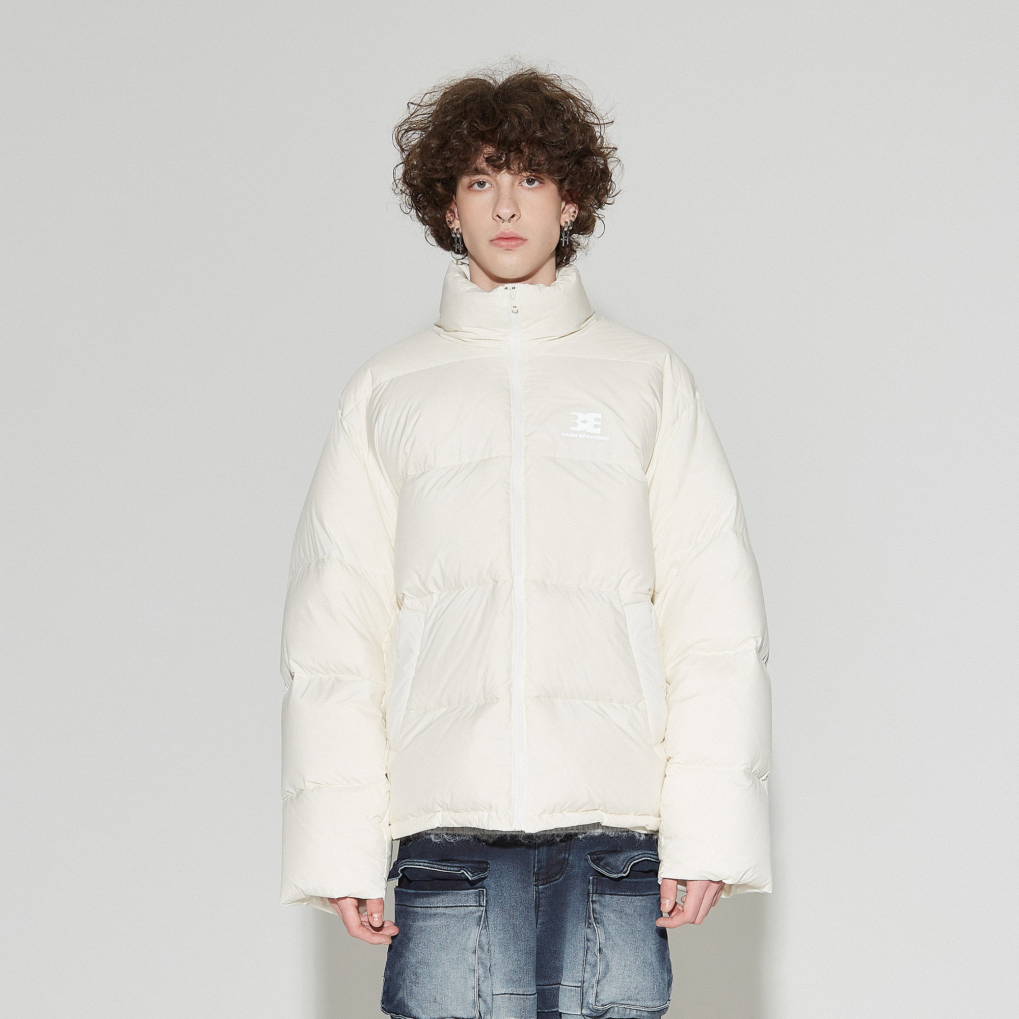 VANN VALRENCE Classic Stand-Collared Duck-Down Oversized Jacket
