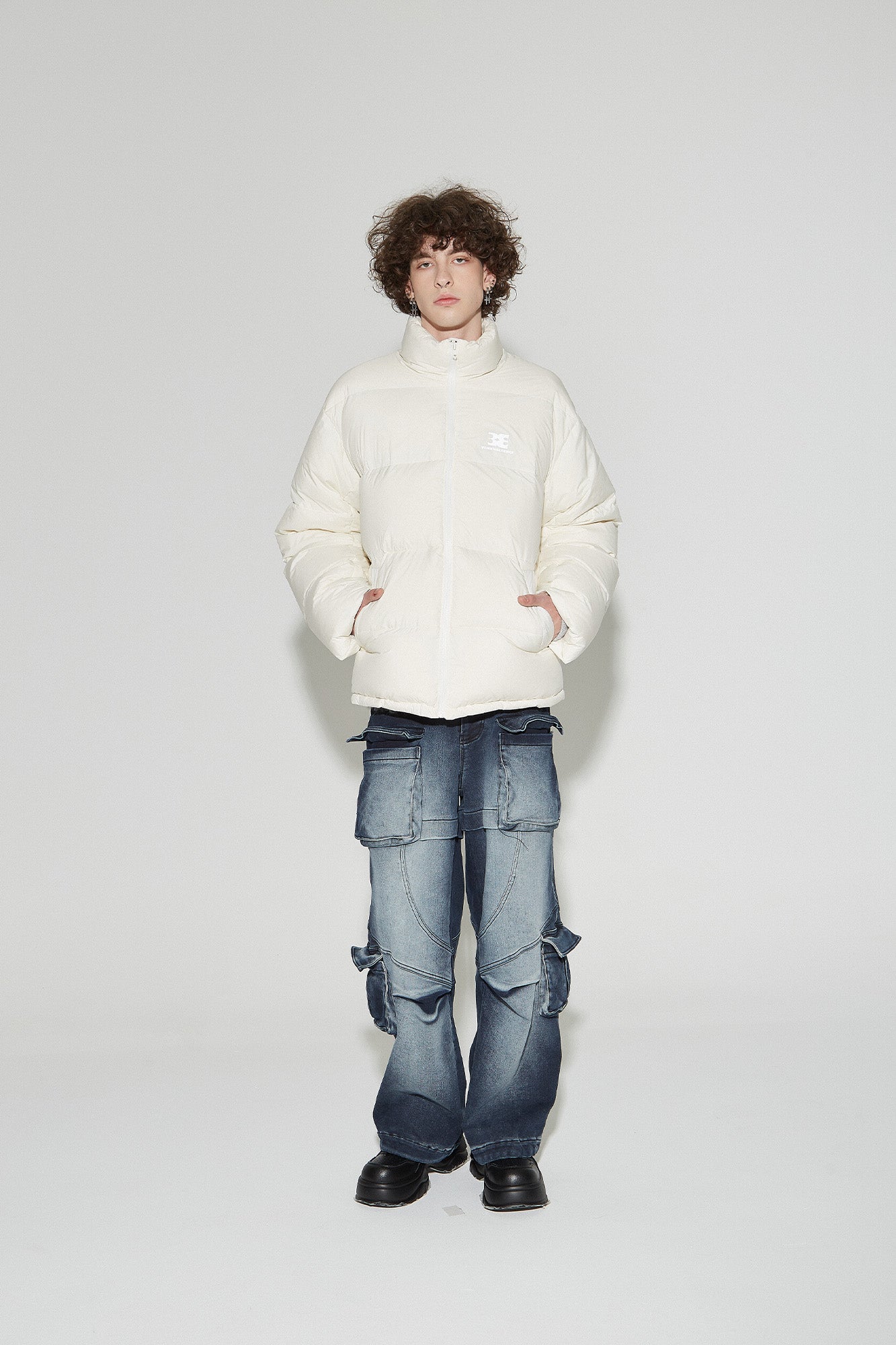 VANN VALRENCE Classic Stand-Collared Duck-Down Oversized Jacket
