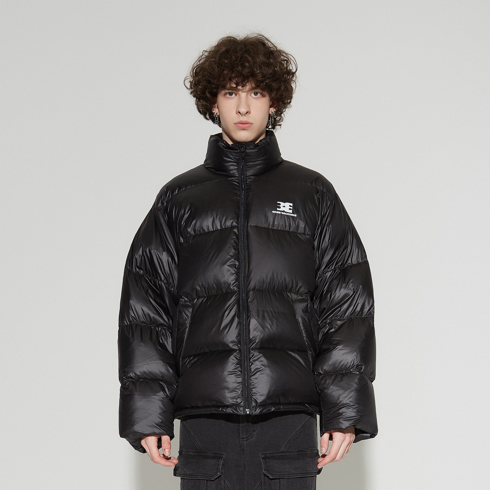 VANN VALRENCE Classic Stand-Collared Duck-Down Oversized Jacket
