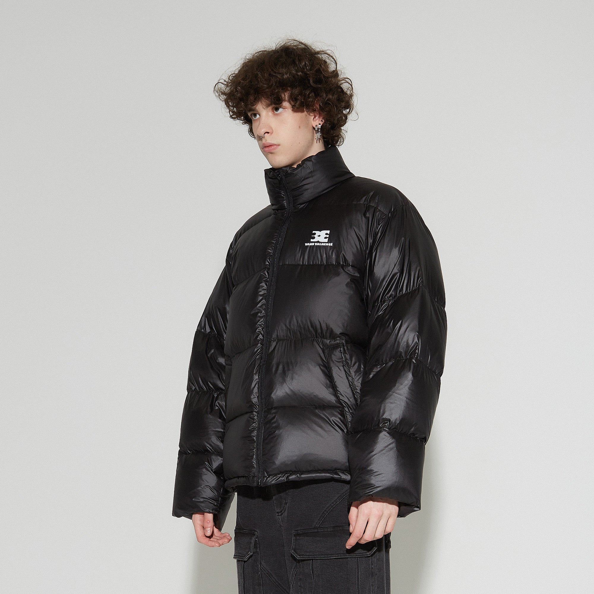 VANN VALRENCE Classic Stand-Collared Duck-Down Oversized Jacket