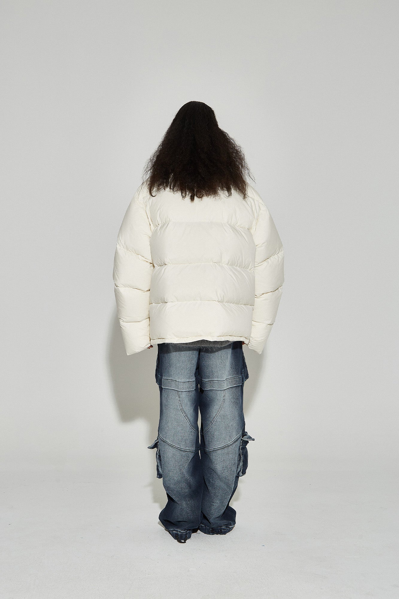 VANN VALRENCE Classic Stand-Collared Duck-Down Oversized Jacket