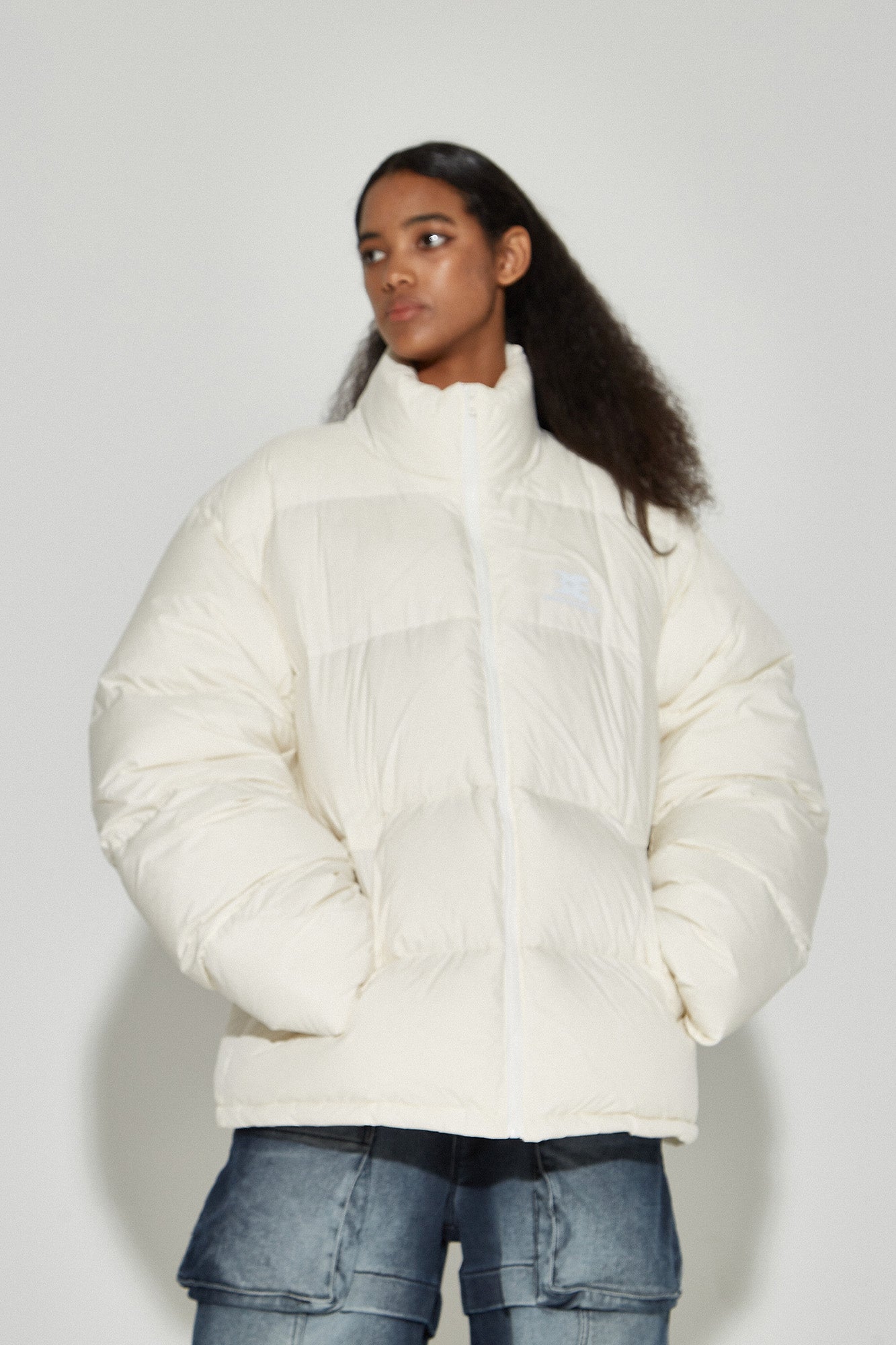 VANN VALRENCE Classic Stand-Collared Duck-Down Oversized Jacket