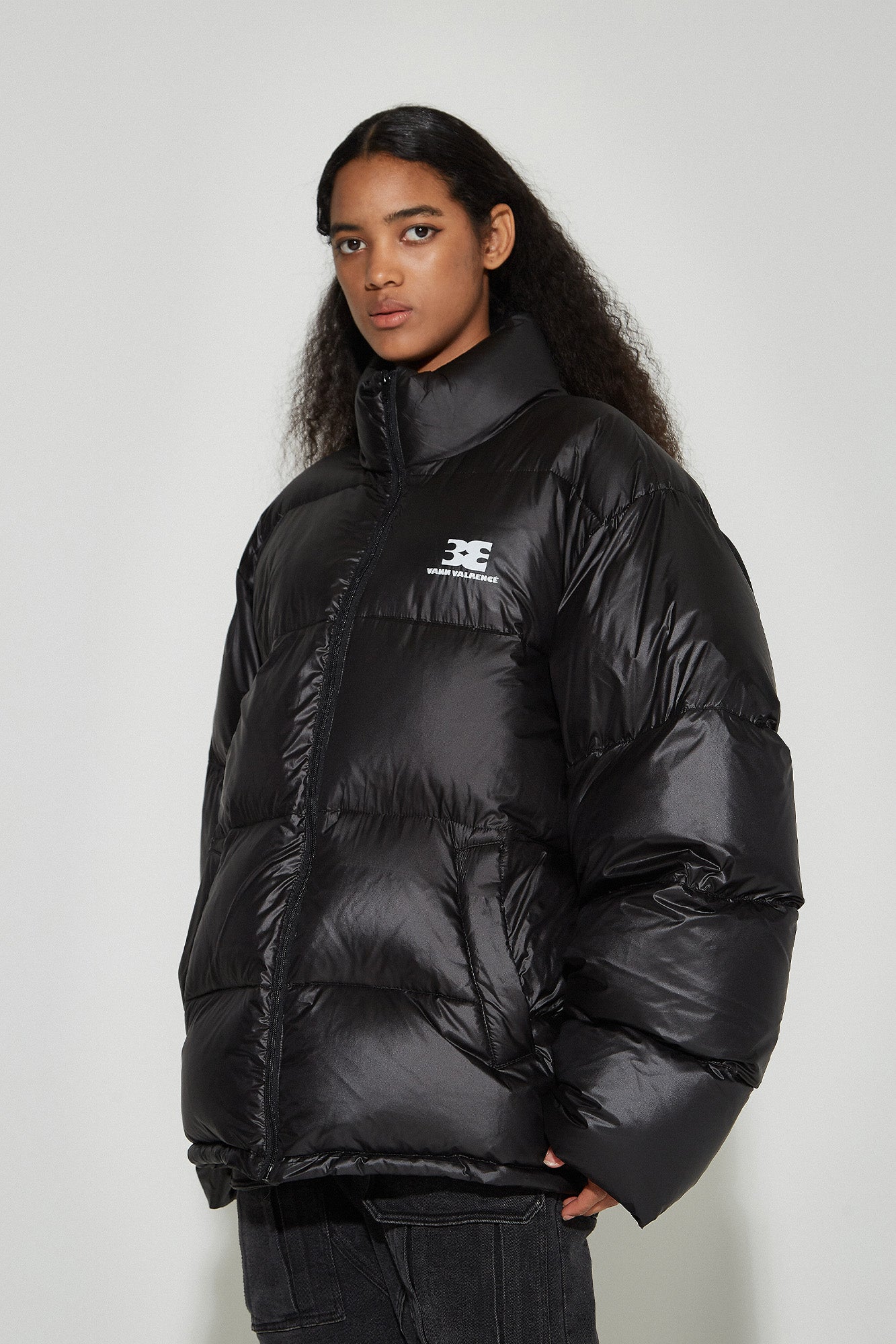 VANN VALRENCE Classic Stand-Collared Duck-Down Oversized Jacket