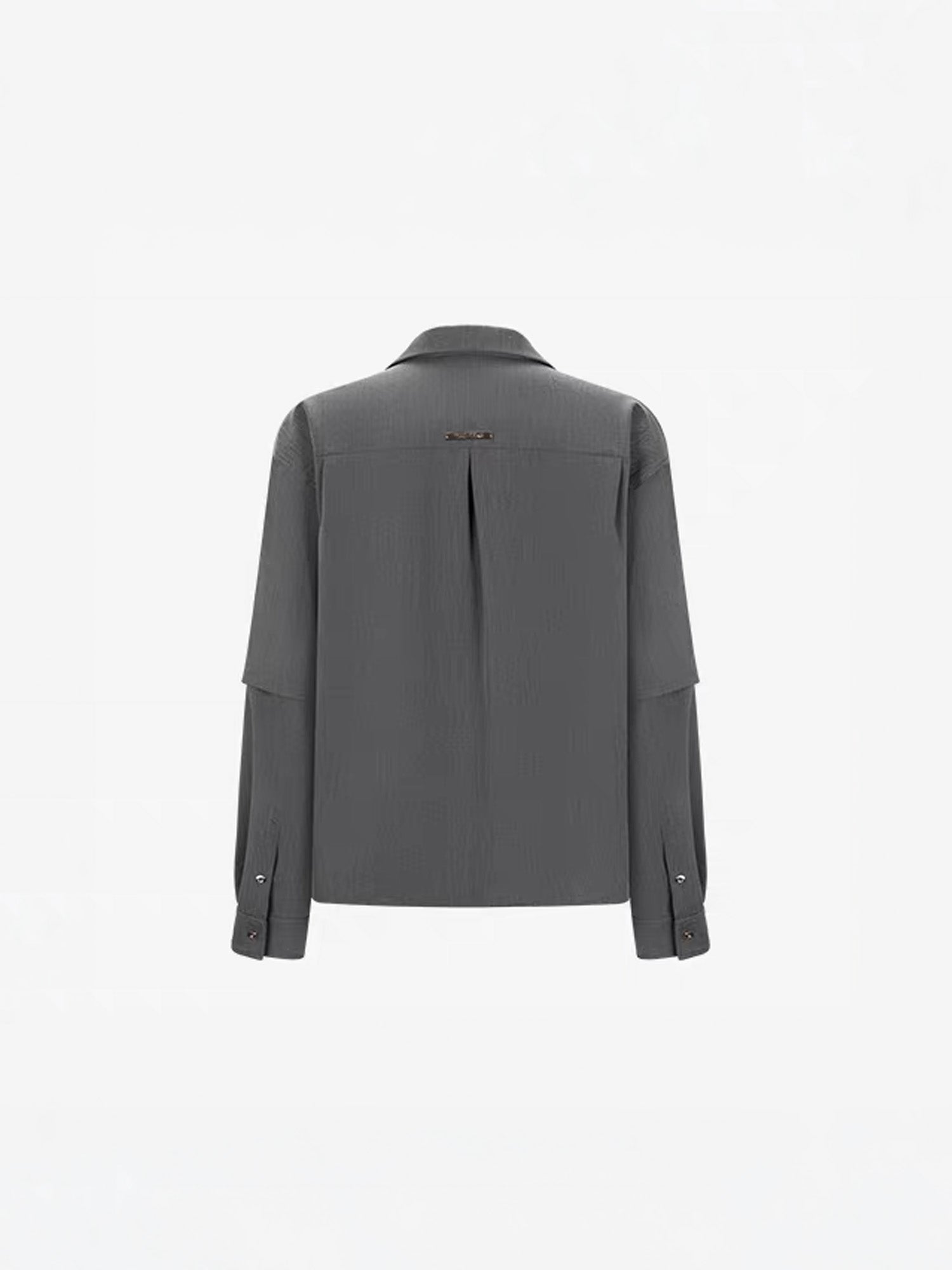 TIWILLTANG Detachable-Sleeve Tie-Pocket Shirt, premium urban and streetwear designers apparel on PROJECTISR.com, TIWILLTANG
