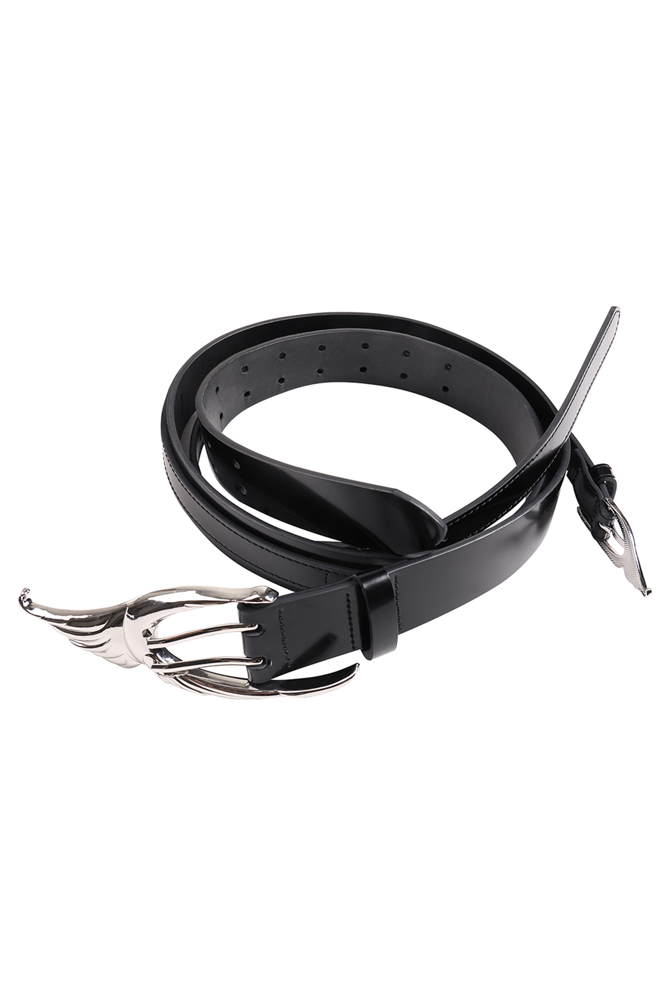 WHISTLEHUNTER Double-Layer Gloss Leather Belt, premium urban and streetwear designers apparel on PROJECTISR.com, WHISTLEHUNTER