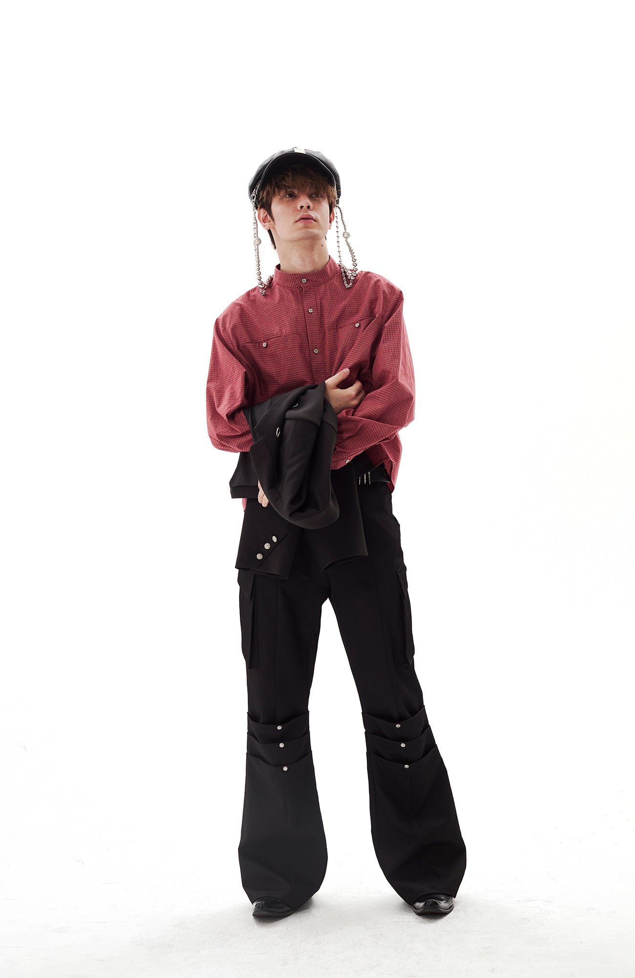 PASET Knee Paneled Flared Trousers