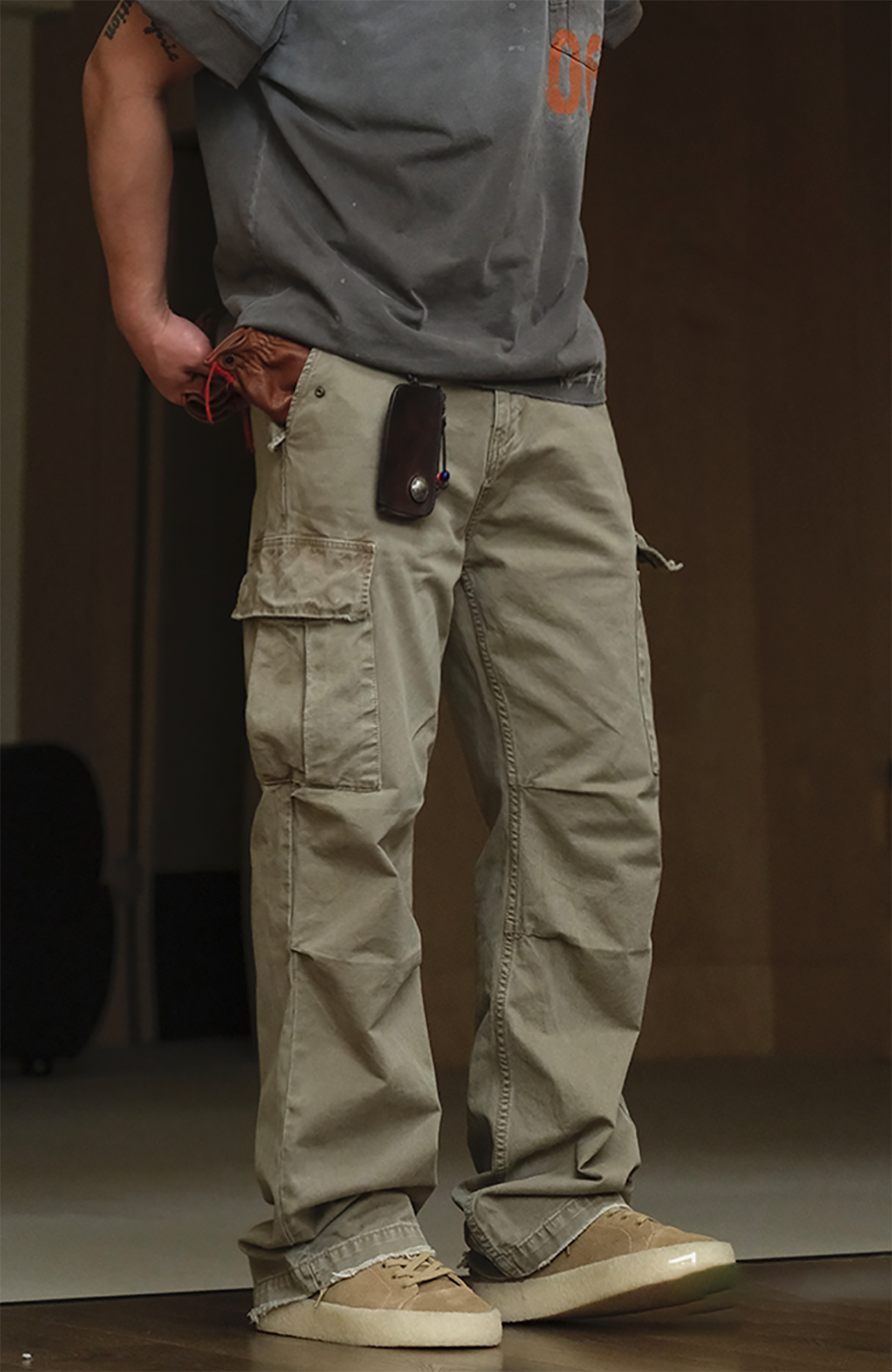 NEIGBORL Straight-Leg Paneled Cargo Pants, premium urban and streetwear designers apparel on PROJECTISR.com, NEIGBORL