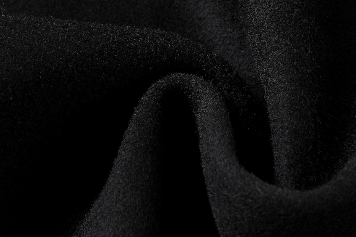 REMODUTION Wool-Blend Asymmetric Lapel Tie-Detail Coat