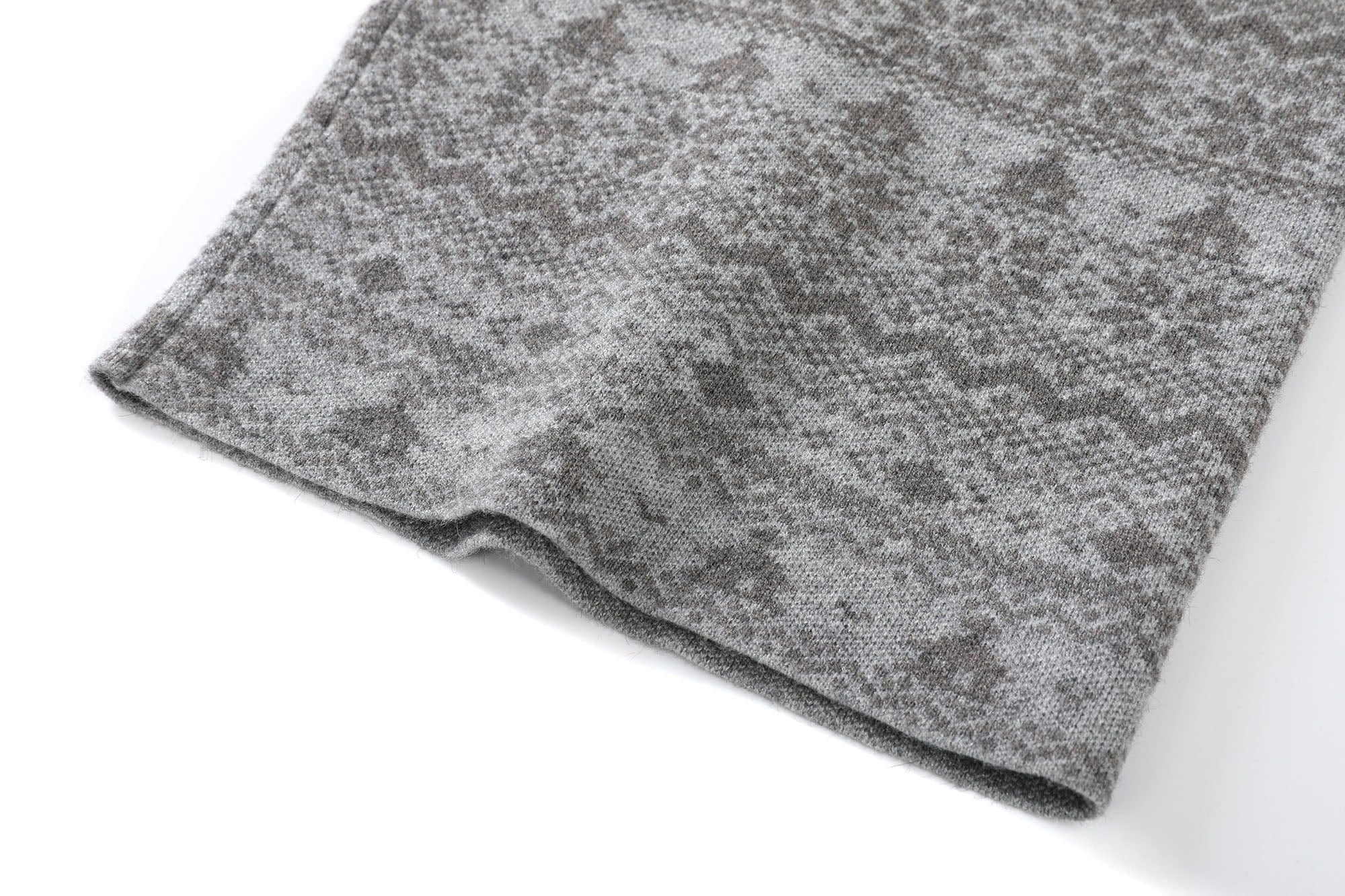 DONSMOKE Fair Isle Knit Wide-Leg Pants, premium urban and streetwear designers apparel on PROJECTISR.com, DONSMOKE