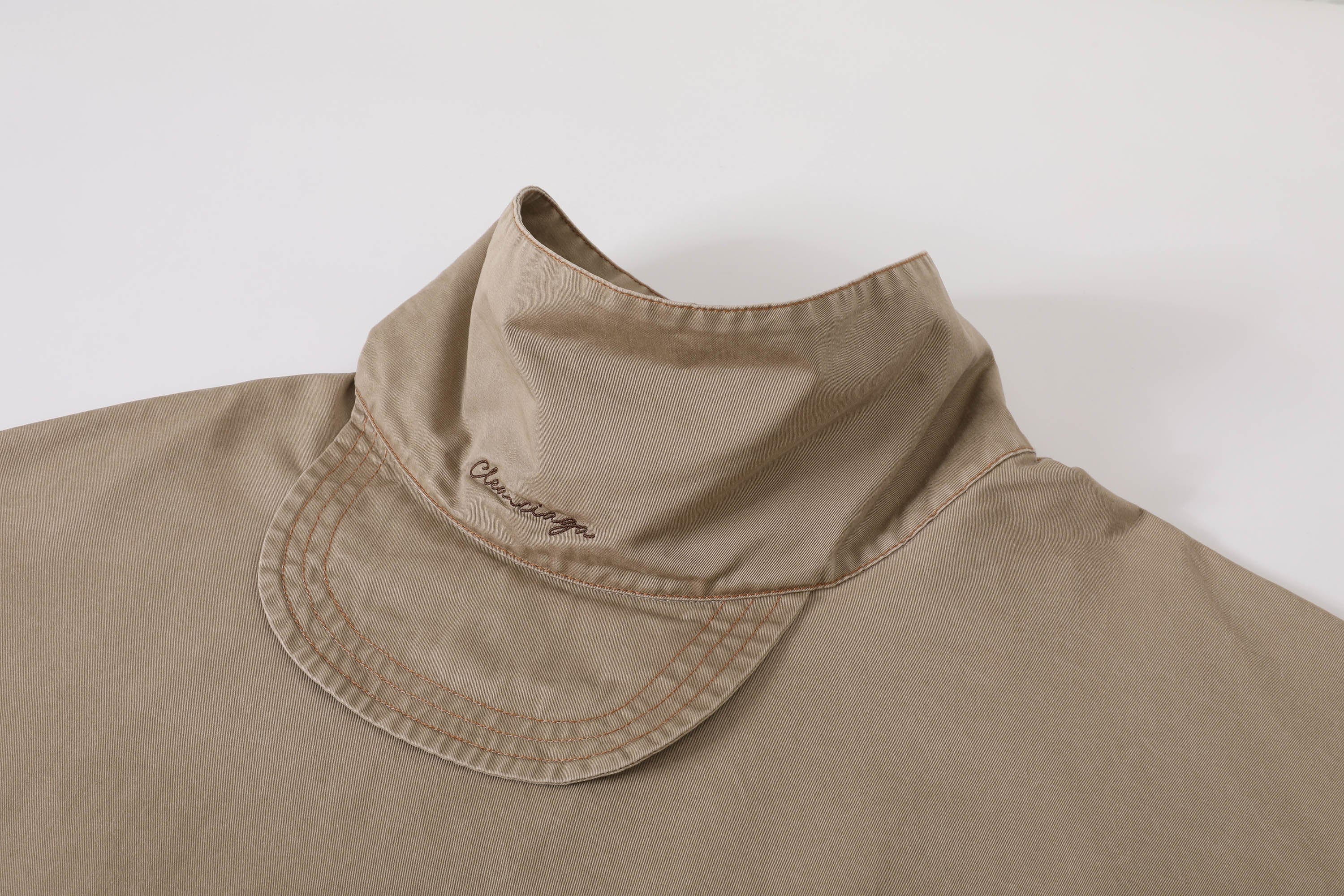 KREATE Cap-Collar Pullover Jacket