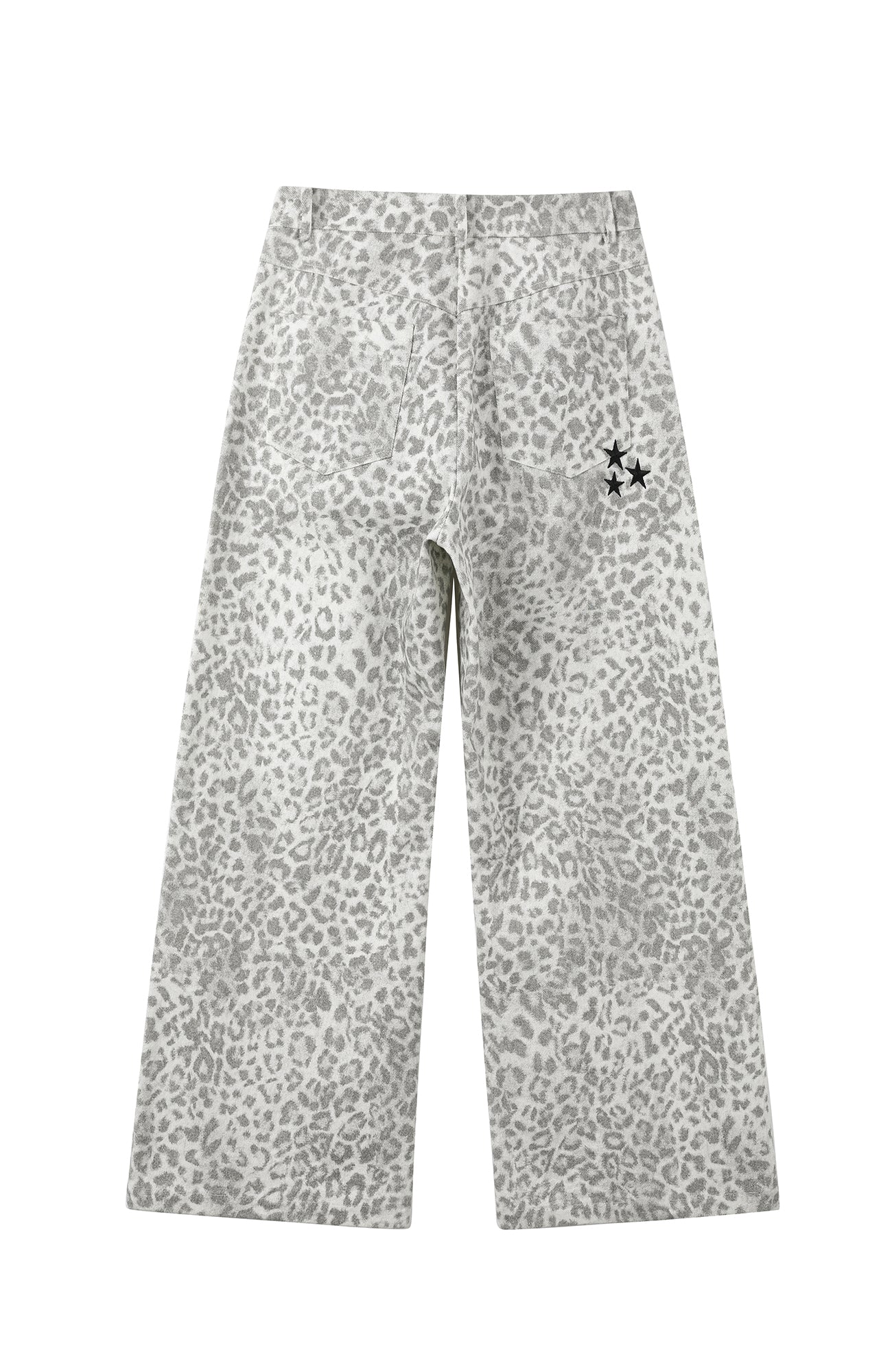 DONSMOKE Leopard Loose-Fit Jeans, premium urban and streetwear designers apparel on PROJECTISR.com, DONSMOKE