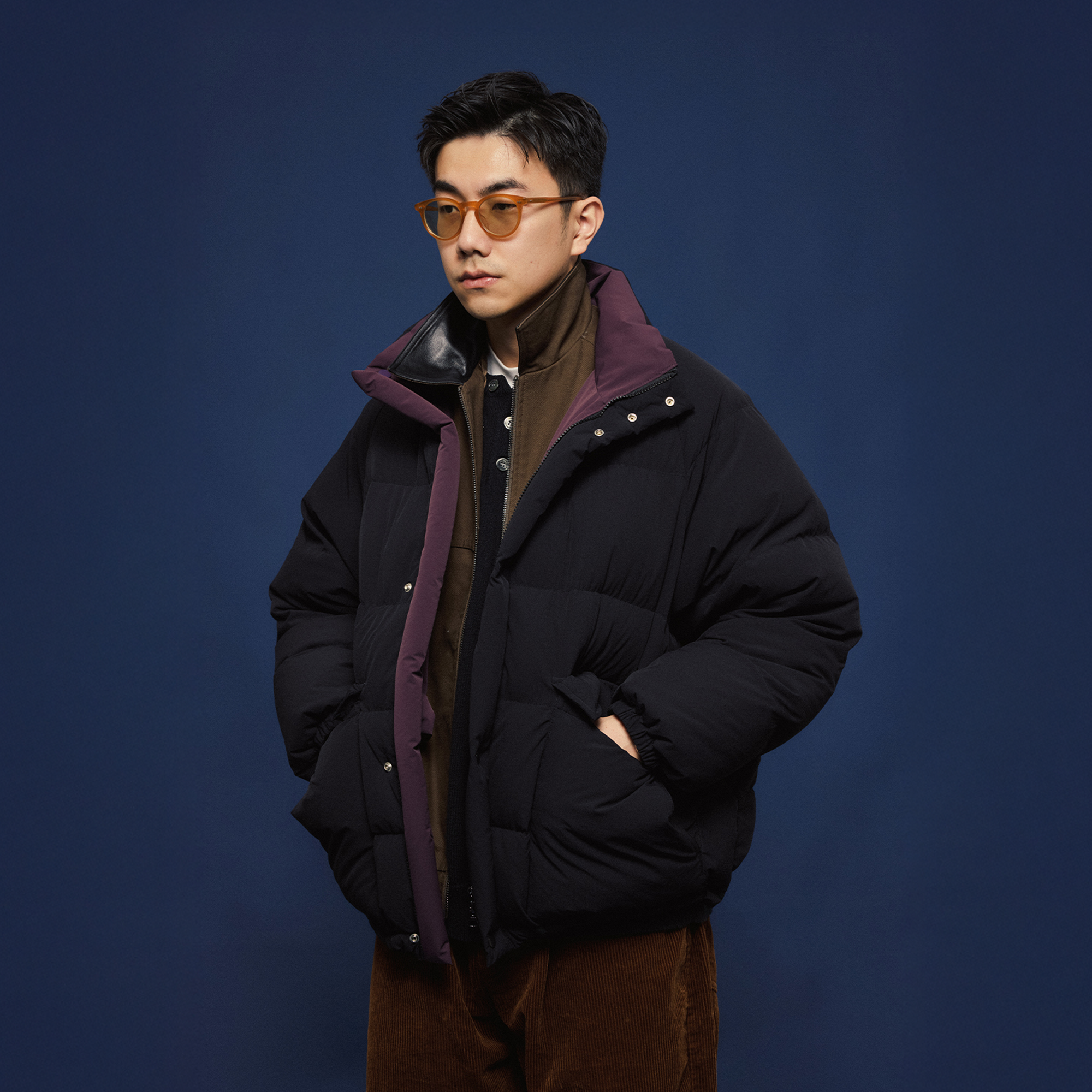 BANANA CLUB Reversible Snap Puffer Jacket