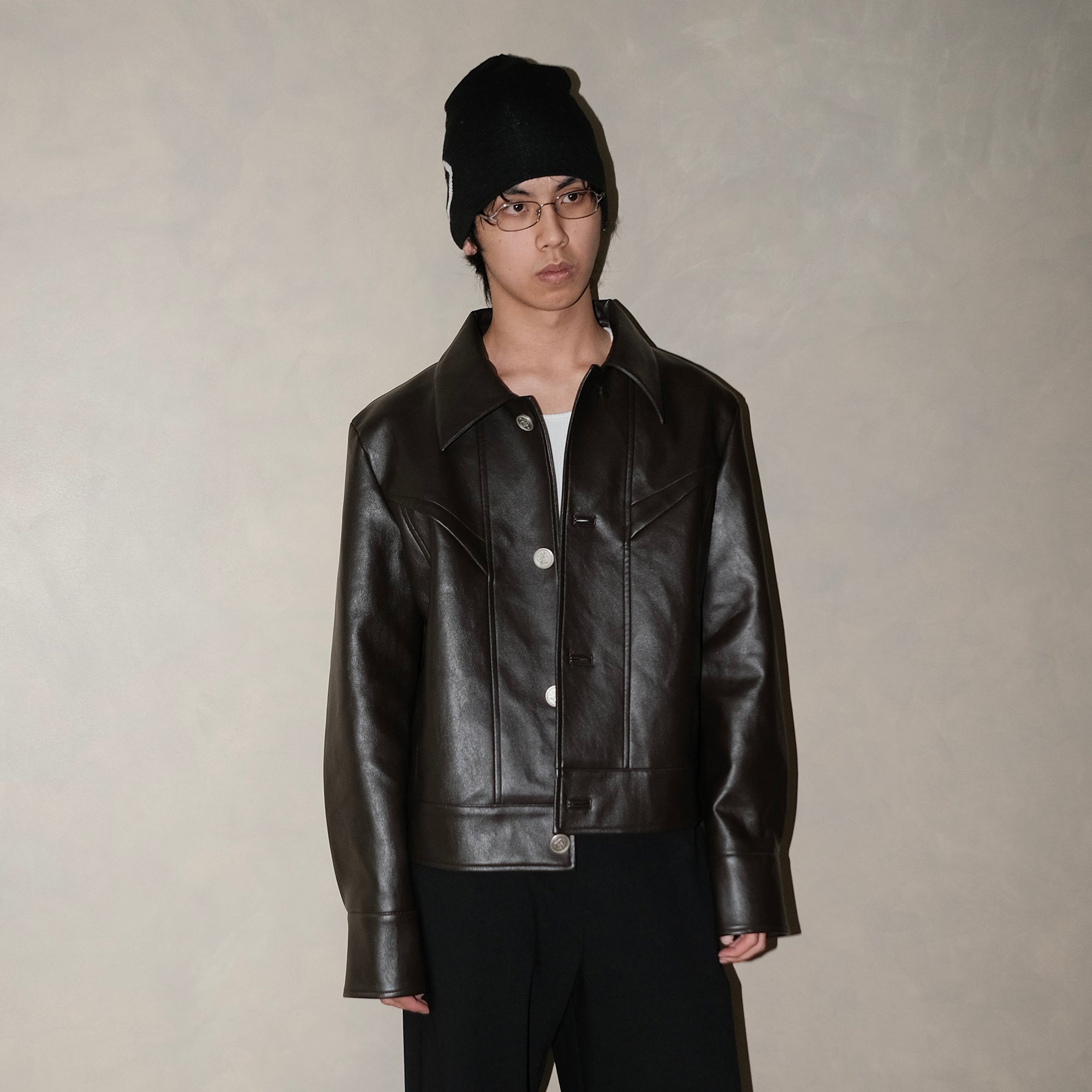 IN EXISTENCE Essential Paneled PU Jacket