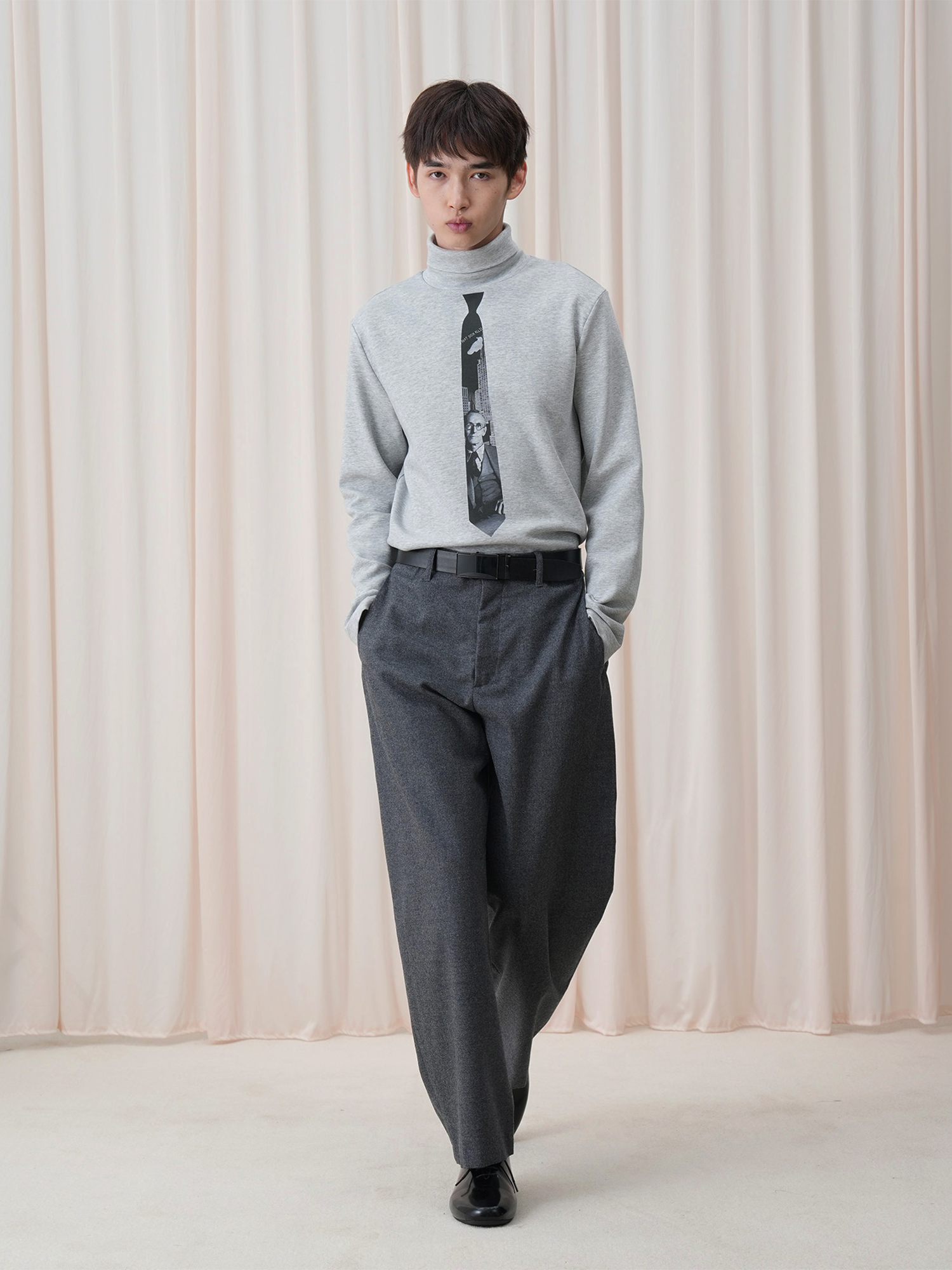 OUYANG WENJUN Essential Wool-Blend Wide-Leg Trousers