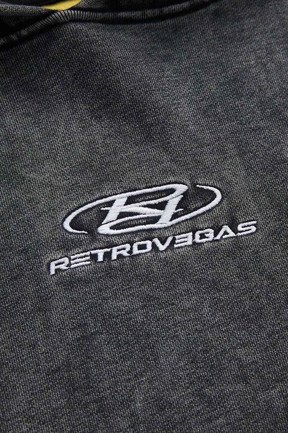 RTVG Washed Embroidered-Logo Hoodie, premium urban and streetwear designers apparel on PROJECTISR.com, RTVG