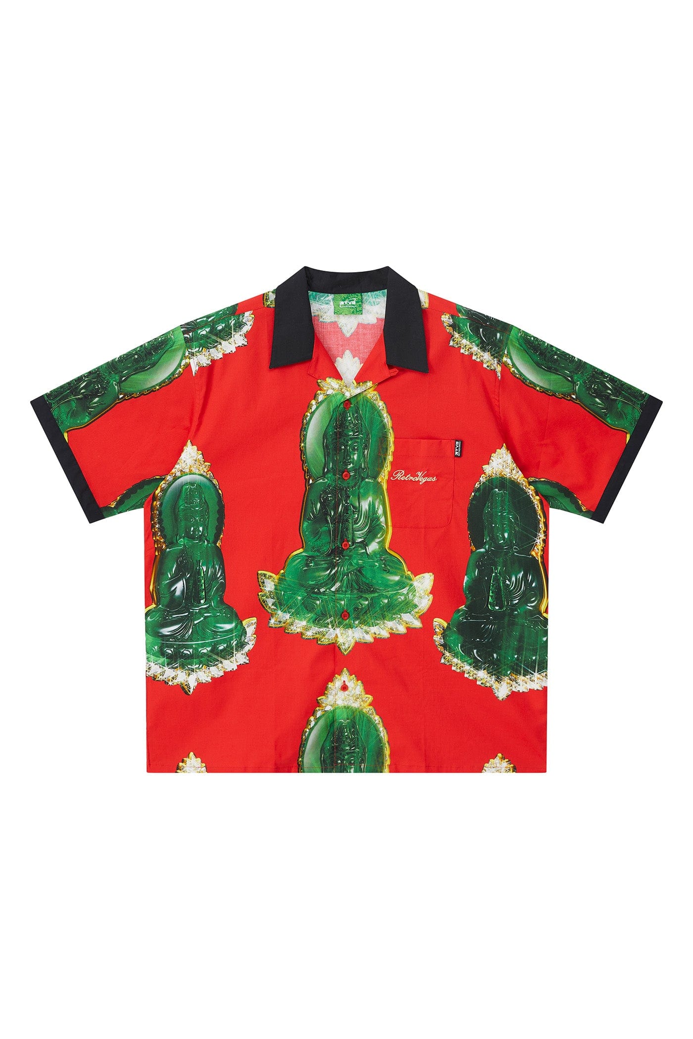 RTVG Retro Jade Bodhisattva Half-Shirt