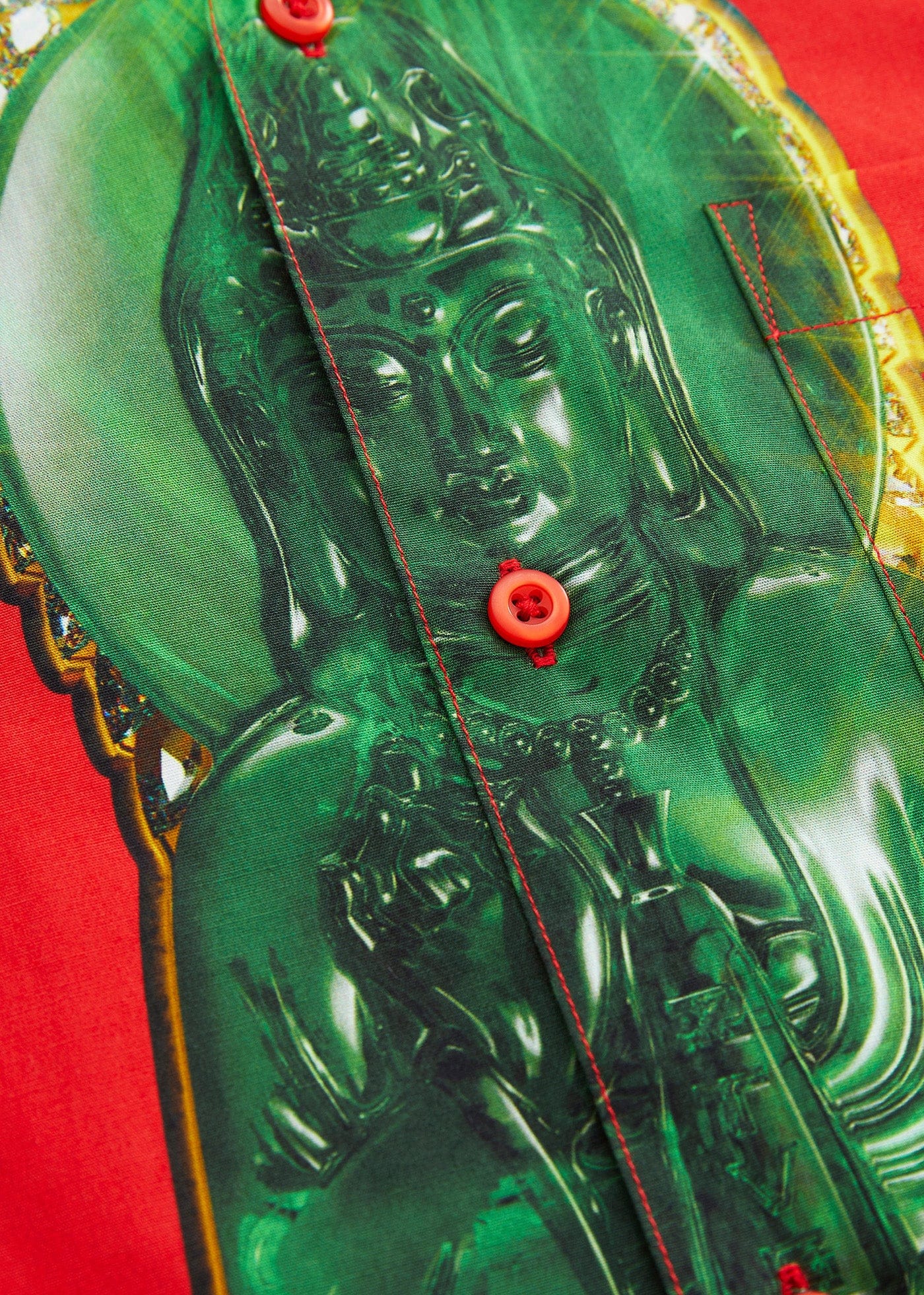 RTVG Retro Jade Bodhisattva Half-Shirt