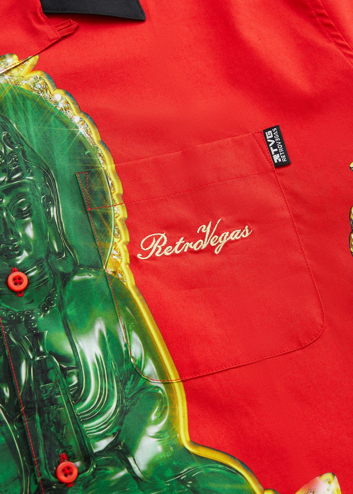 RTVG Retro Jade Bodhisattva Half-Shirt