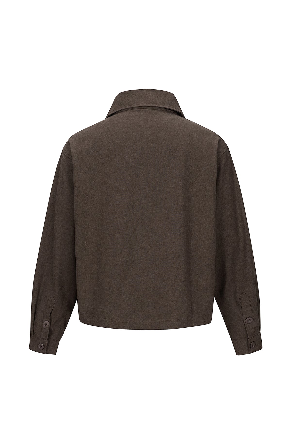 BOTANICA Deconstructed Asymmetric Placket Long-Sleeve Shirt