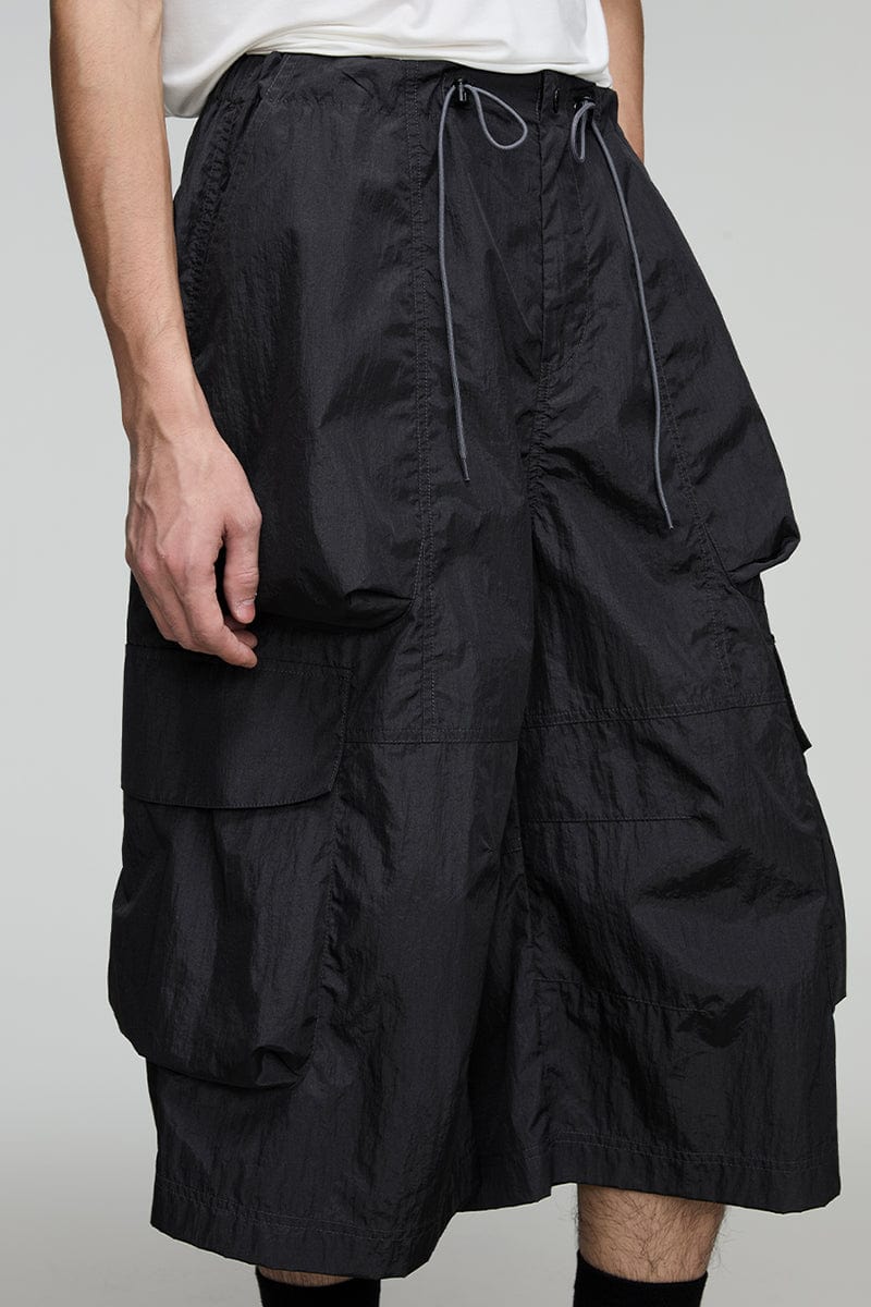 OPICLOTH Multi-Pocket Drawstring Cargo Shorts