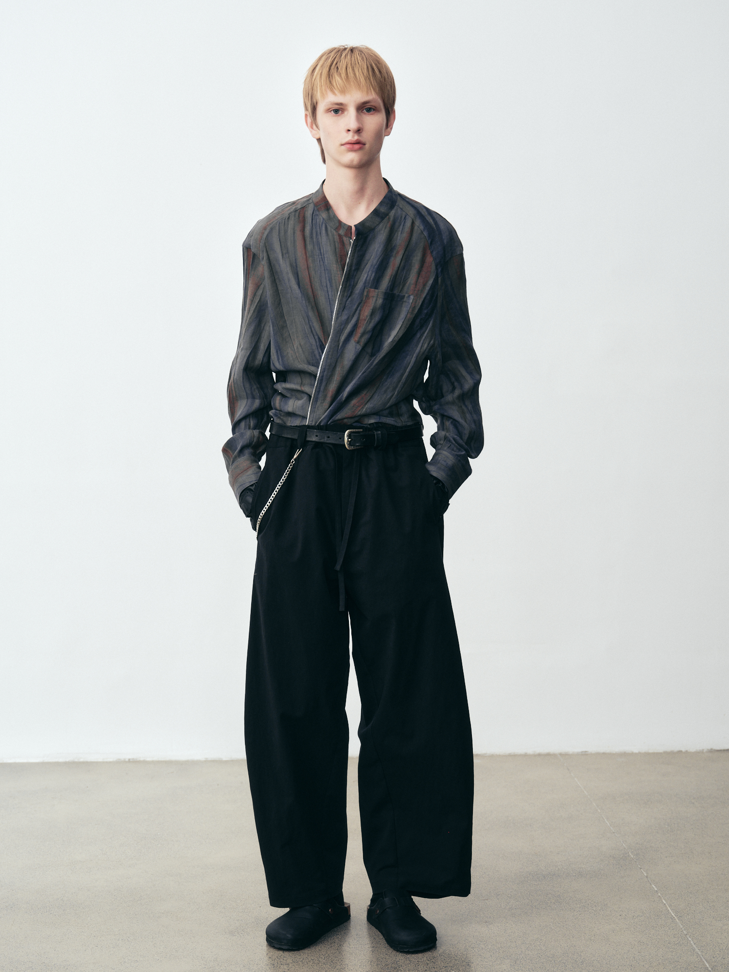 GRAINMUSTARD High-Waist Tie-Waist Pants
