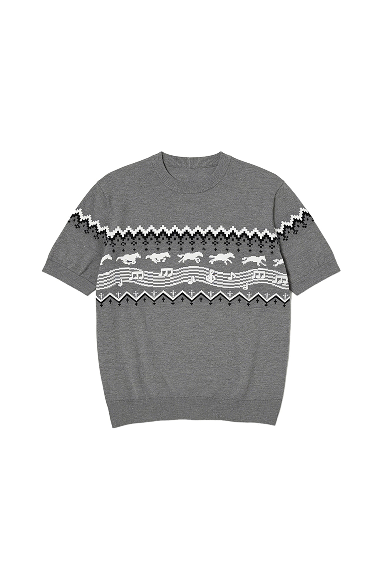KREATE Horse Jacquard Knit Tee, premium urban and streetwear designers apparel on PROJECTISR.com, KREATE