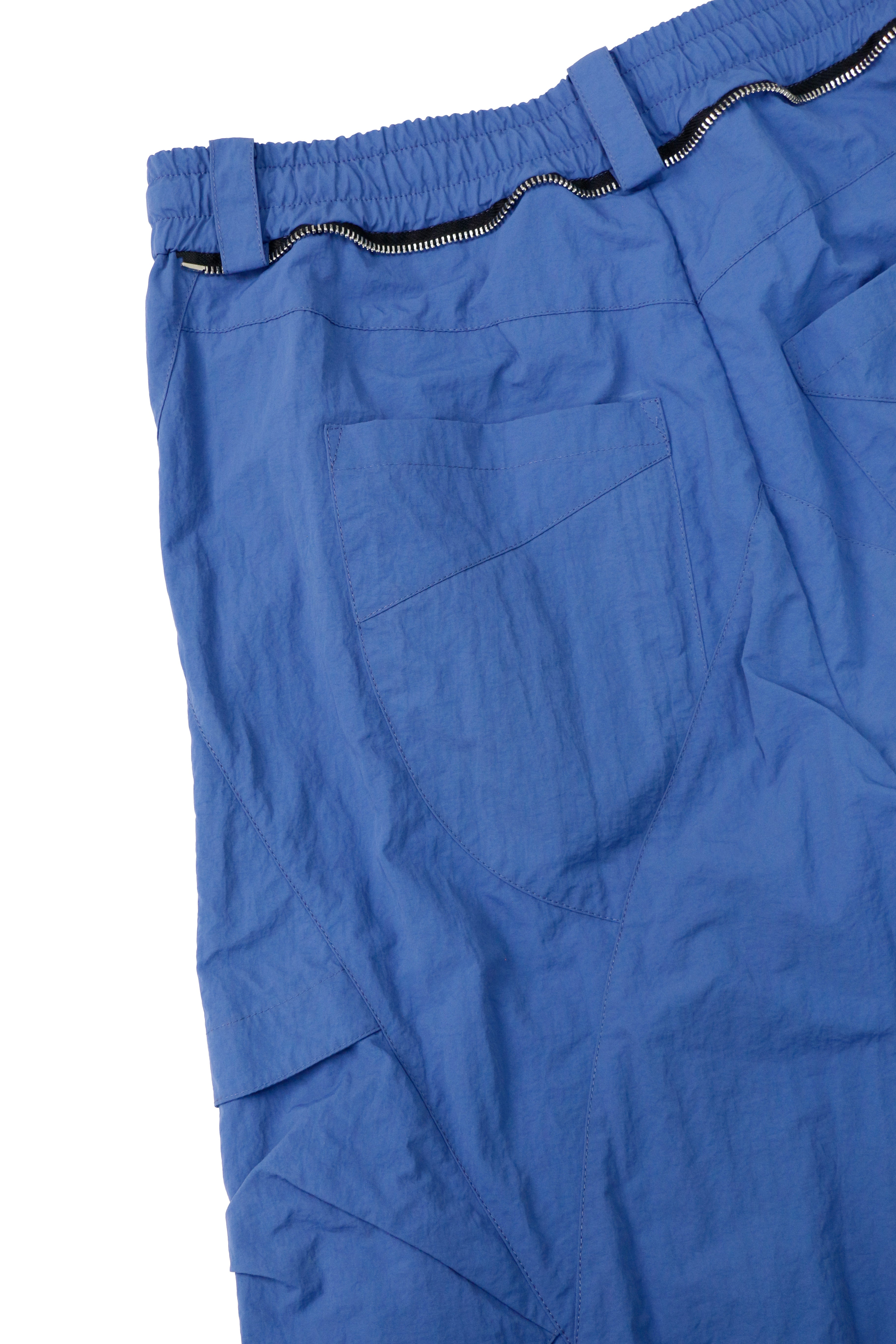 RELABEL Waterproof Nylon Drawstring Oversized Cargo Blue, premium urban and streetwear designers apparel on PROJECTISR.com, RELABEL