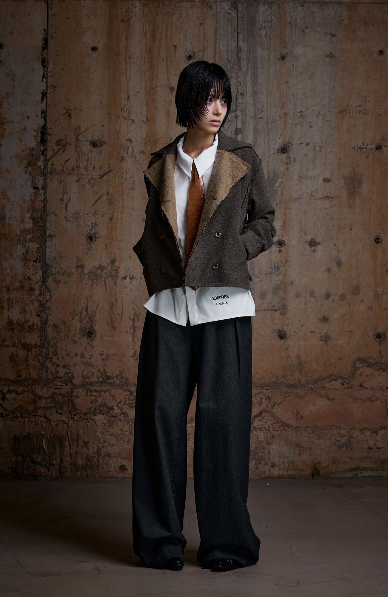 2000RSK Wool-Blend Double-Breasted Blazer