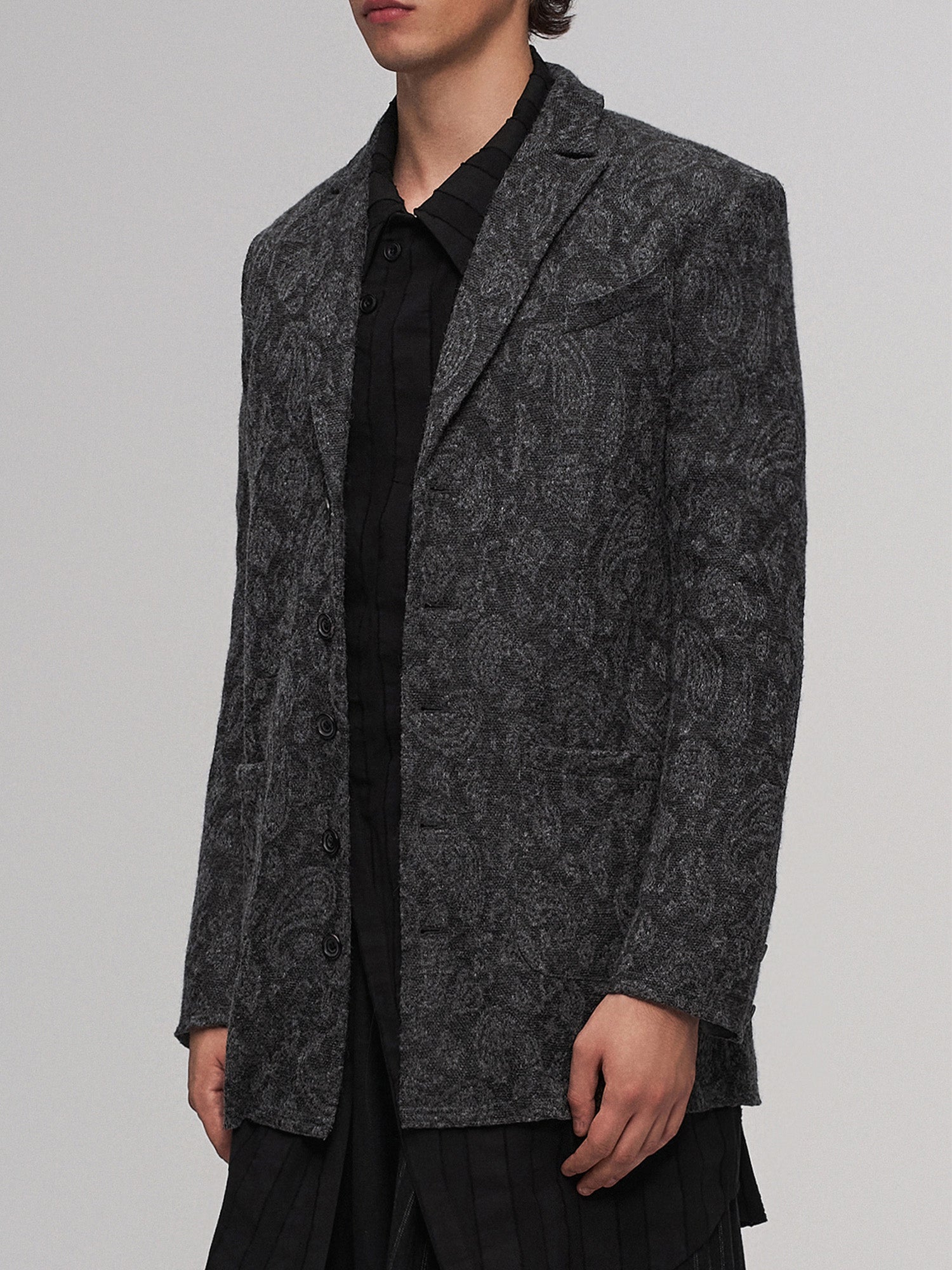 ILNya Nieternite Nifutur Paisley Jacquard Oversized Blazer