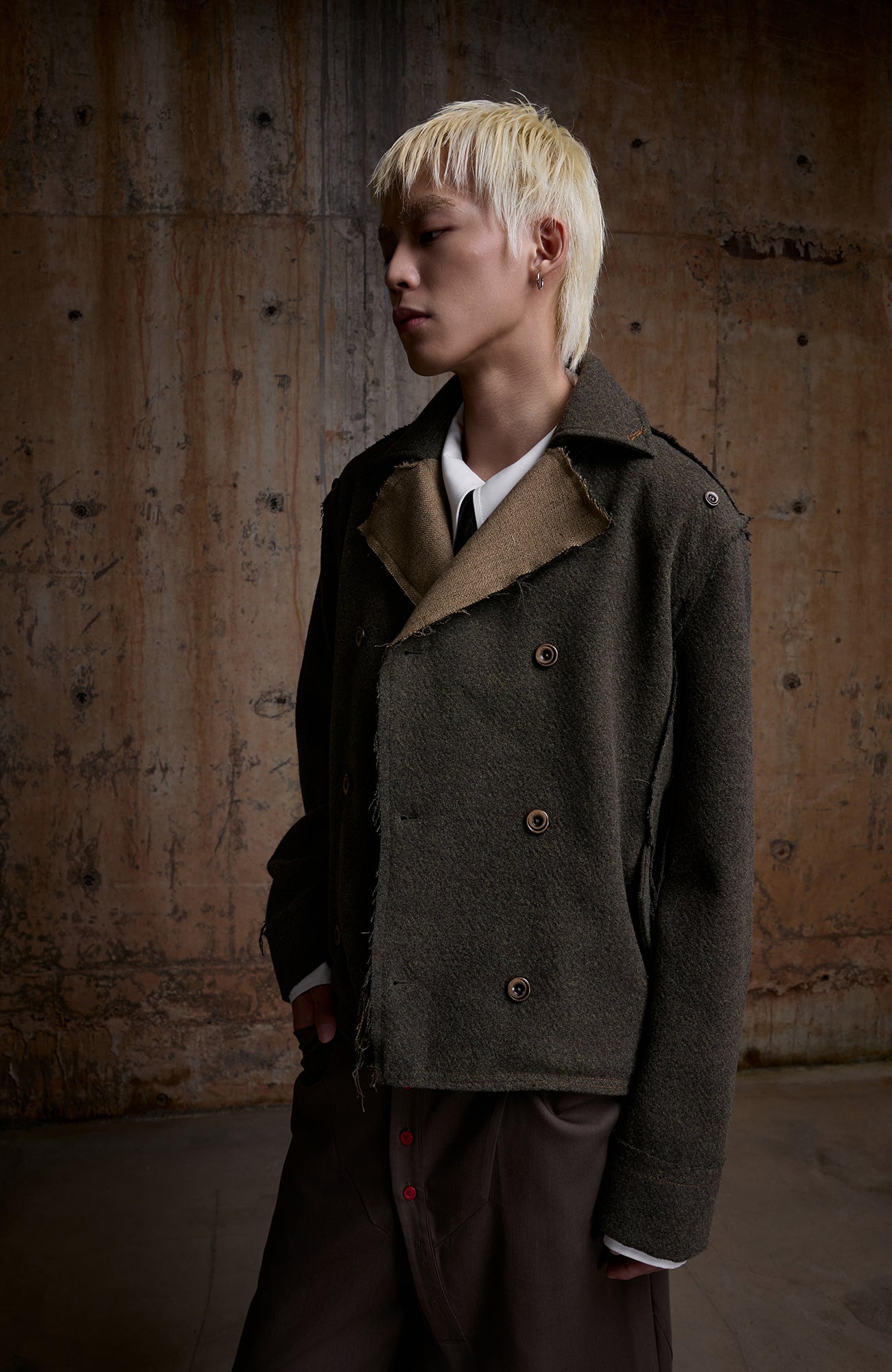 2000RSK Wool-Blend Double-Breasted Blazer