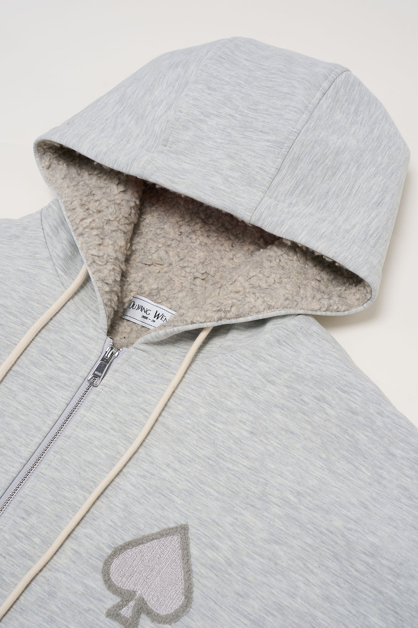 OUYANG WENJUN Sherpa-Lined Hooded Jacket