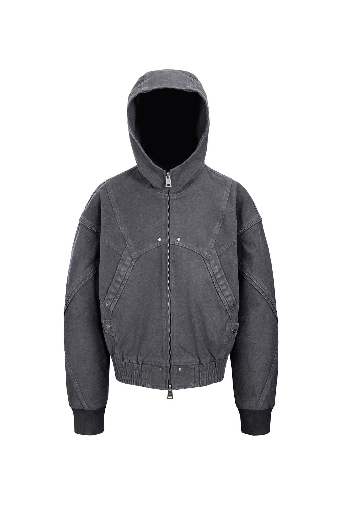 CATSSTAC Structured Panel Studded Hooded Jacket, premium urban and streetwear designers apparel on PROJECTISR.com, CATSSTAC