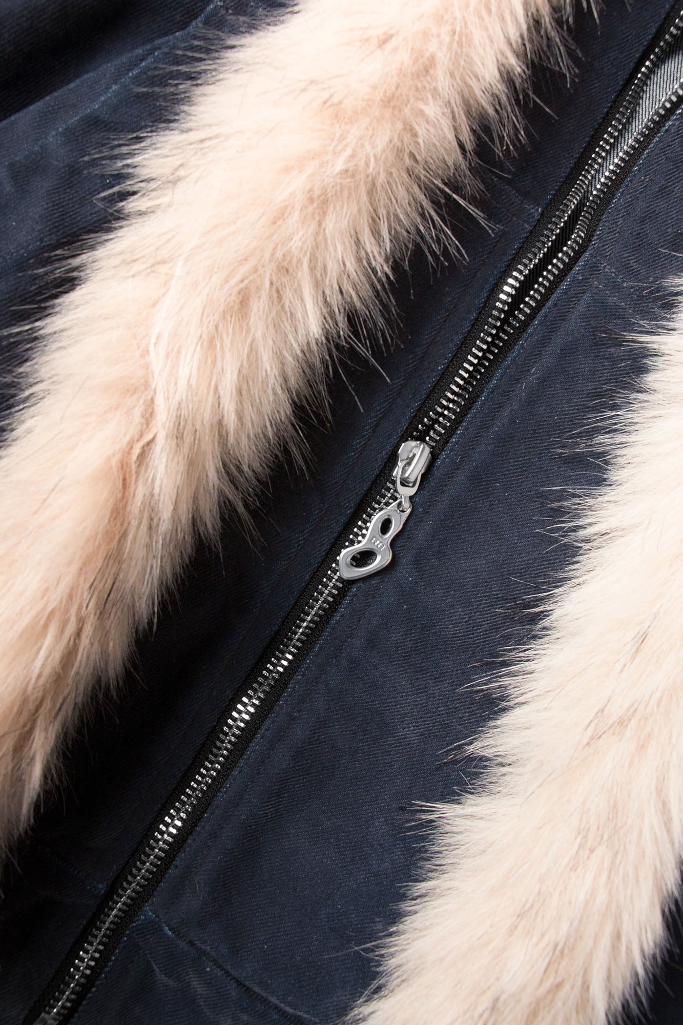 RELABEL Detachable Faux Fur Trim Hooded Jacket