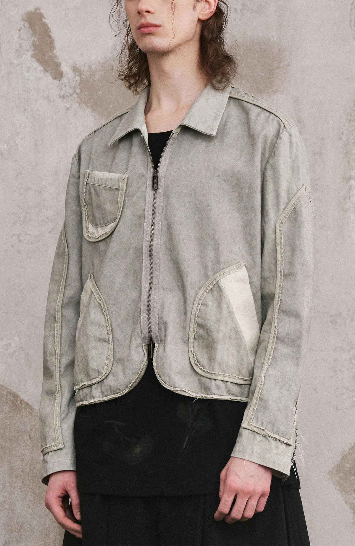 ILNya Nieternite Nifutur Paneled Lapel Double-Pocket Jacket