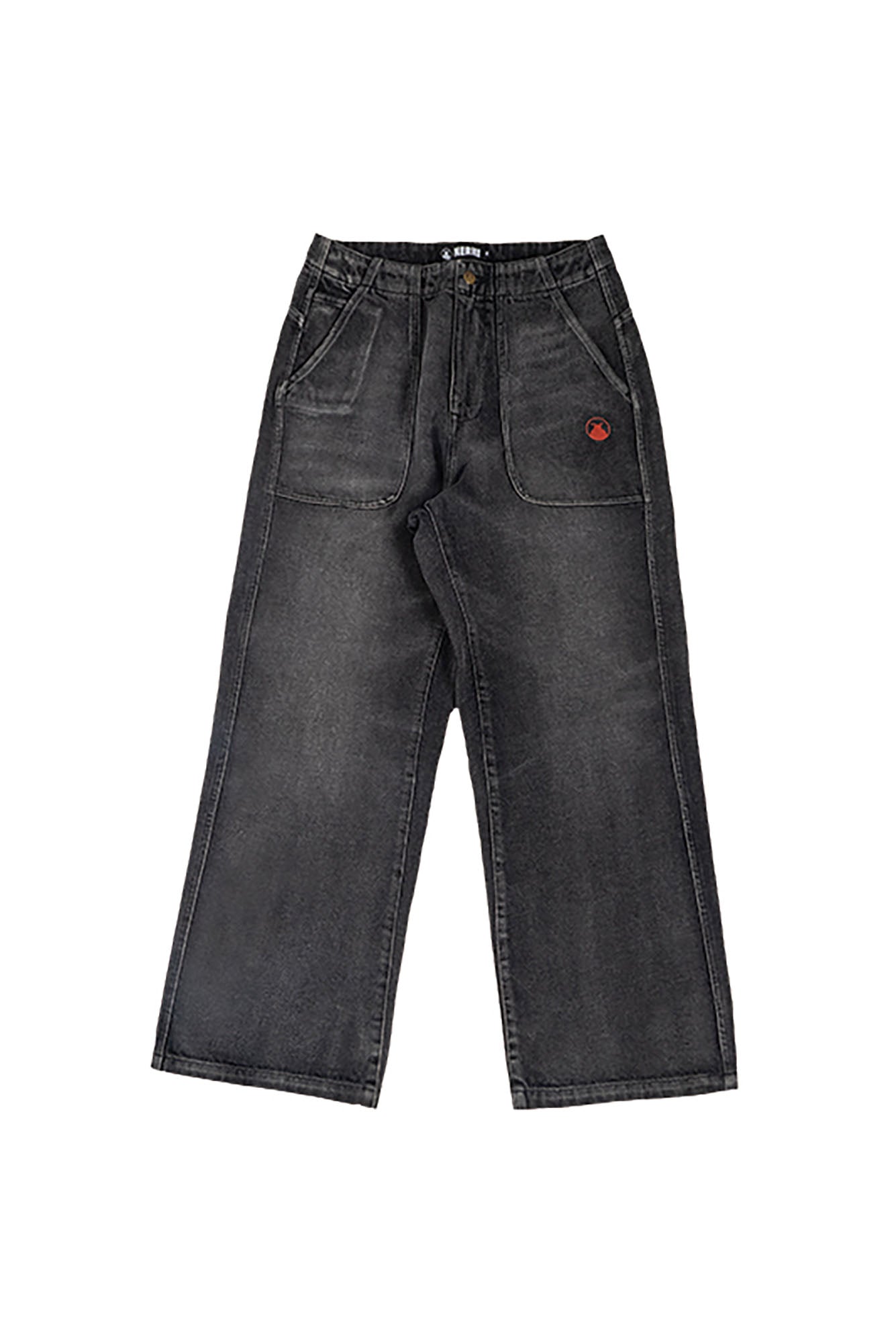 NERHI Classic Washed Straight-Leg Jeans