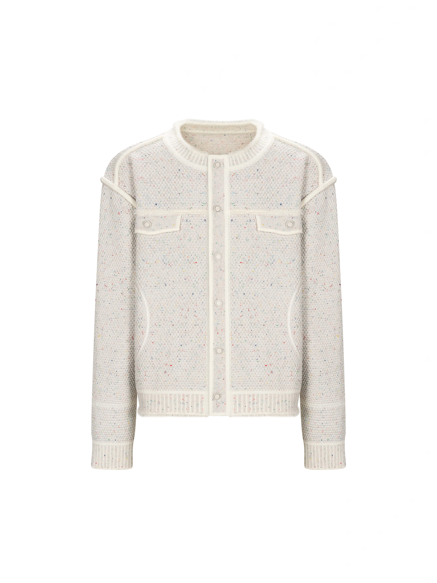 TIWILLTANG Contrast Stitch Knit Jacket