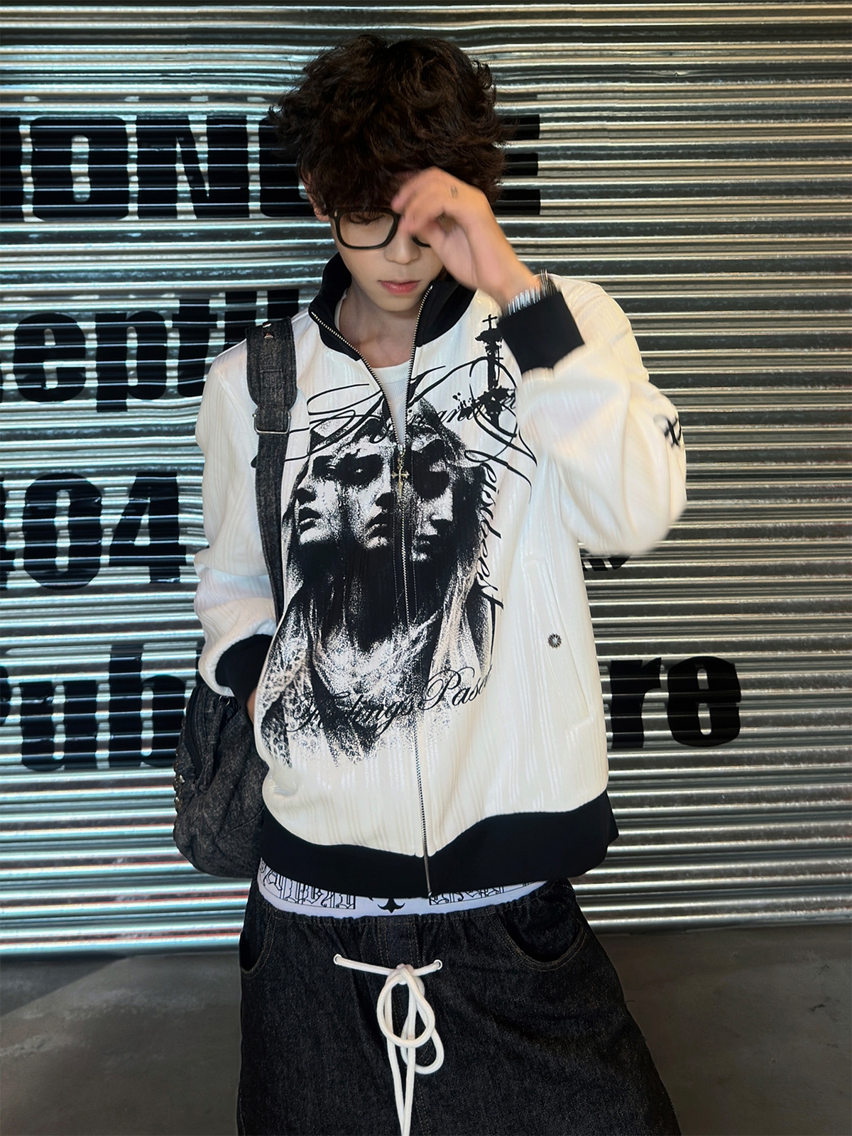 PASET Gothic Striped Embroidered Portrait Jacket