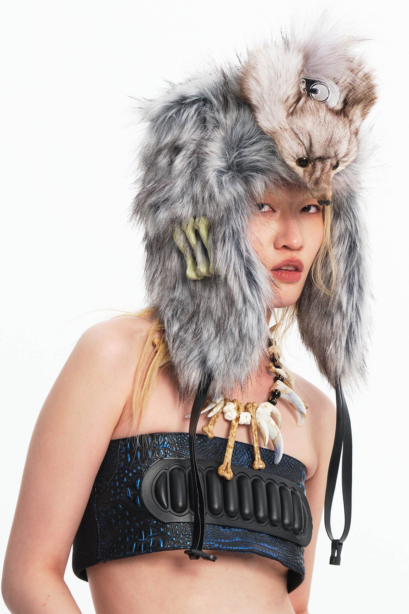 EMBRYO Fox Faux Fur Trapper Hat