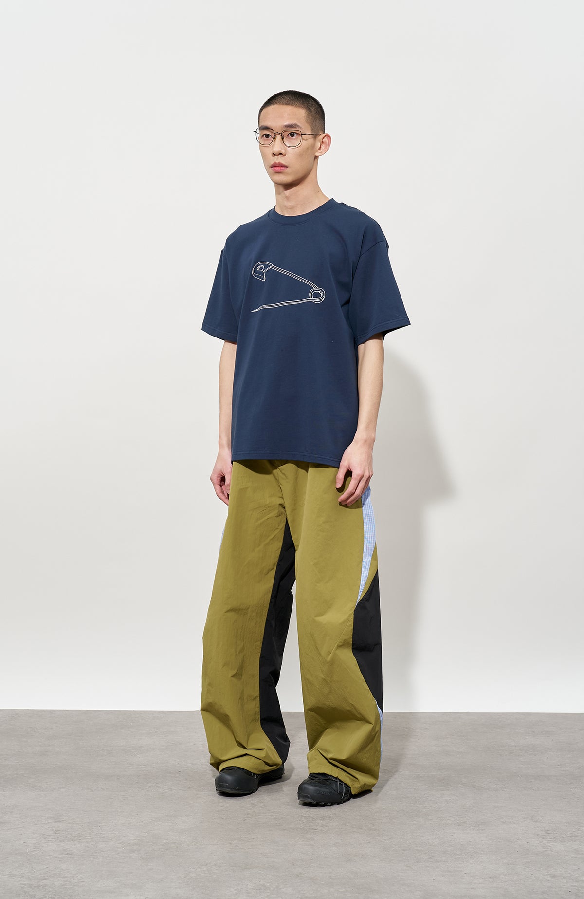FMACM Curved Spliced Pleate Pants