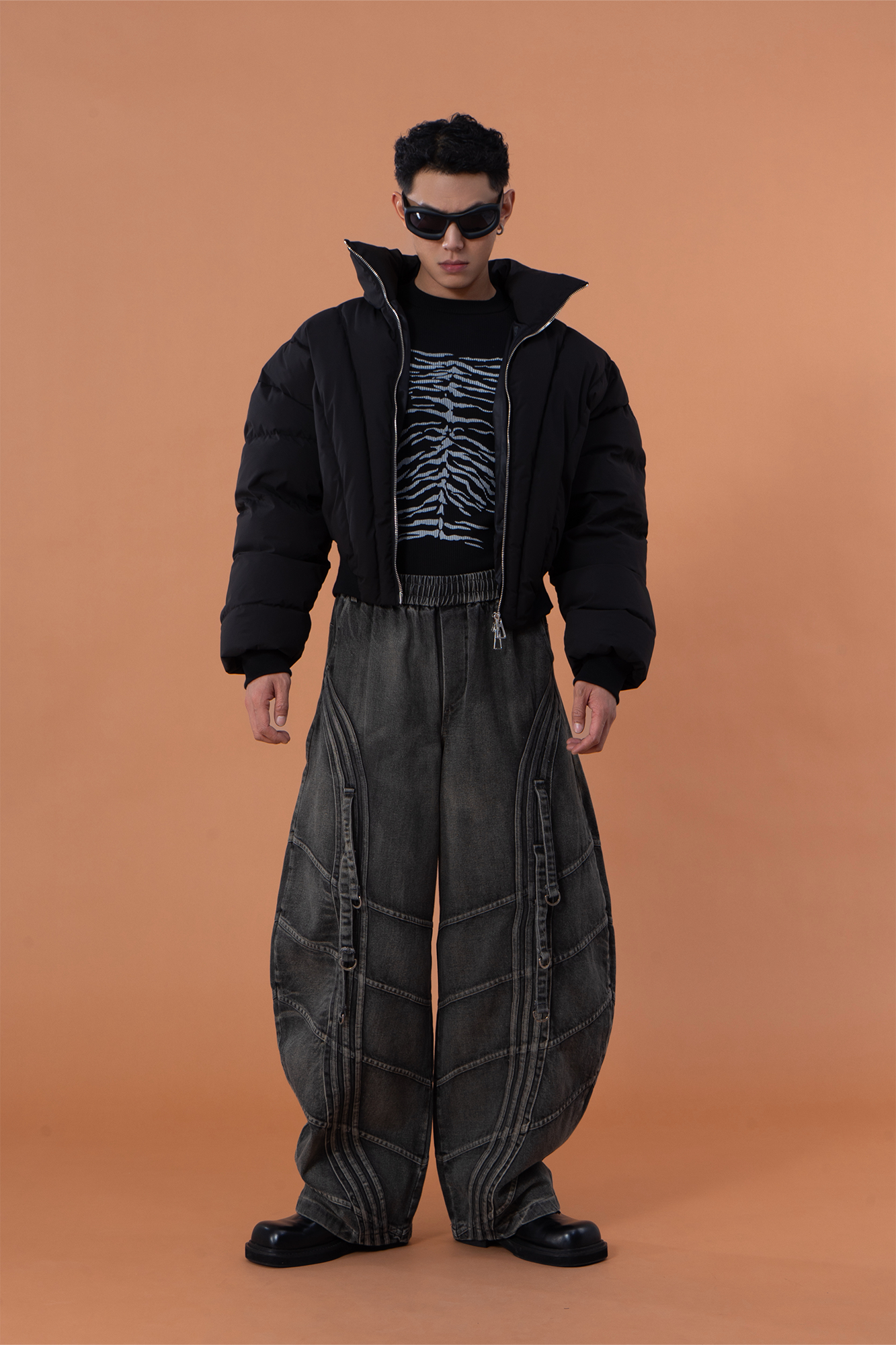 CLP Ribcage Graphic Fitted Long Sleeve Tee