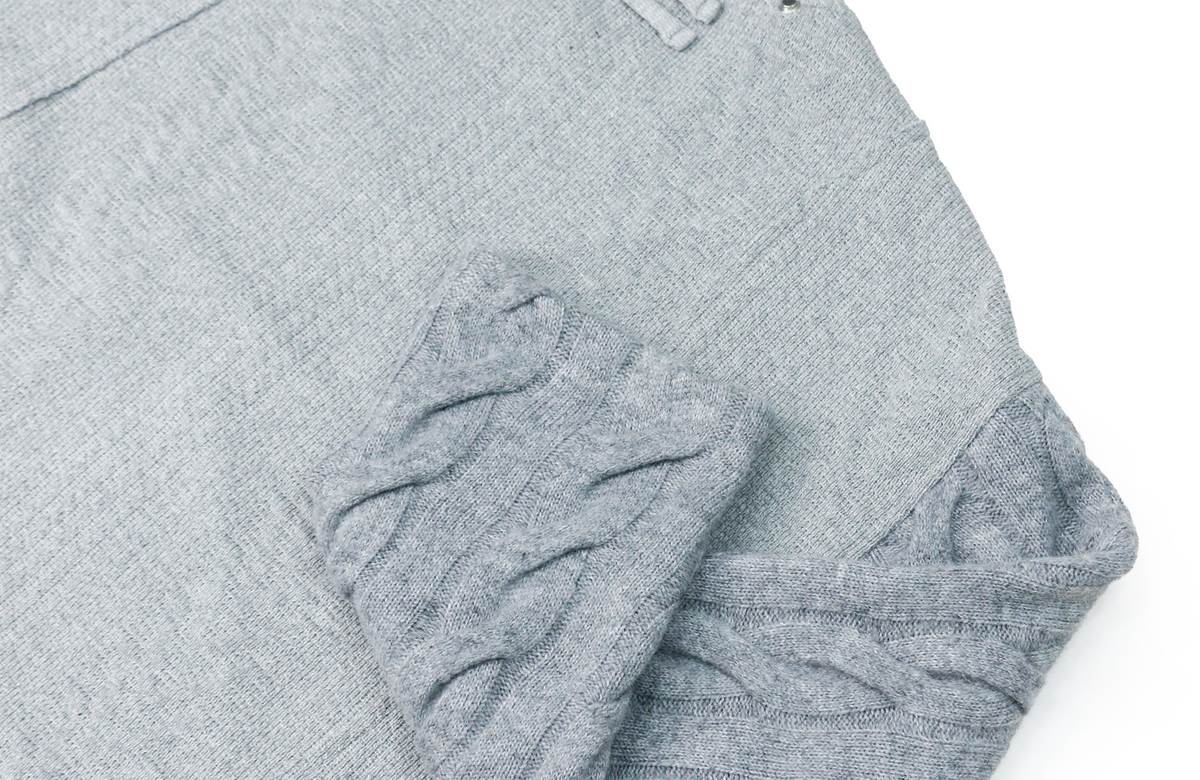 RELABEL Deconstructed Spliced Wool-Blend Textured Sweater